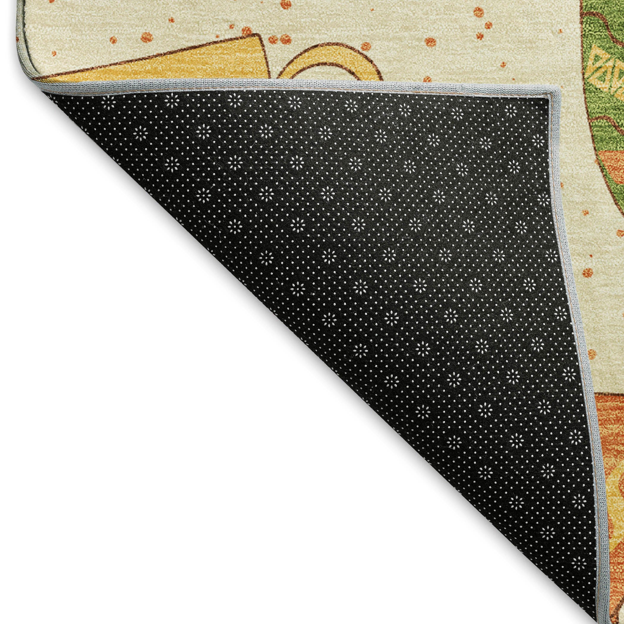 Cartagena Machine Washable Kitchen Multi Ivory Rug 1'8" x 2'6" #shape_Rectangle