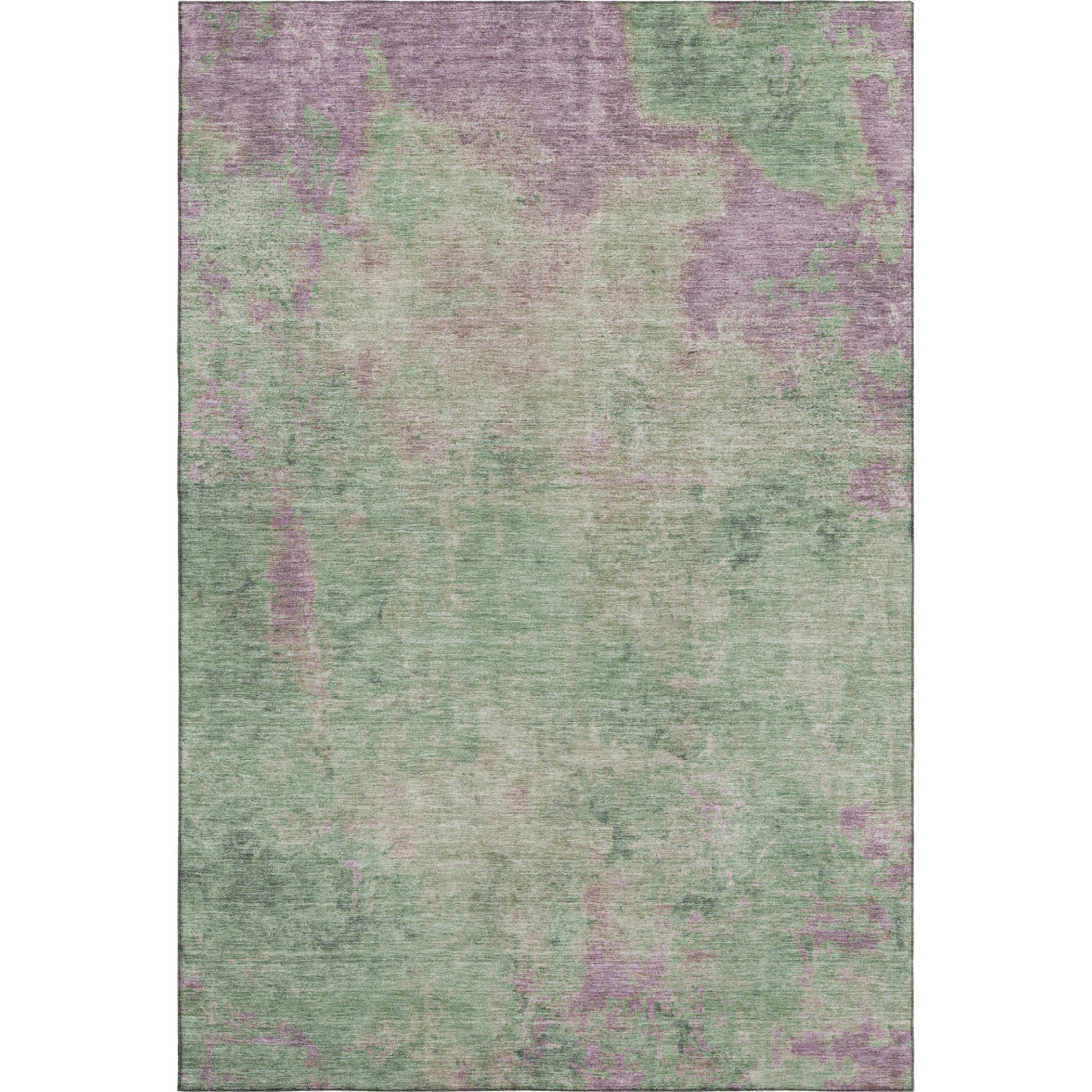 Seoul Machine Washable Transitional Aloe Green Rug 2'6" x 3'10" #shape_Rectangle
