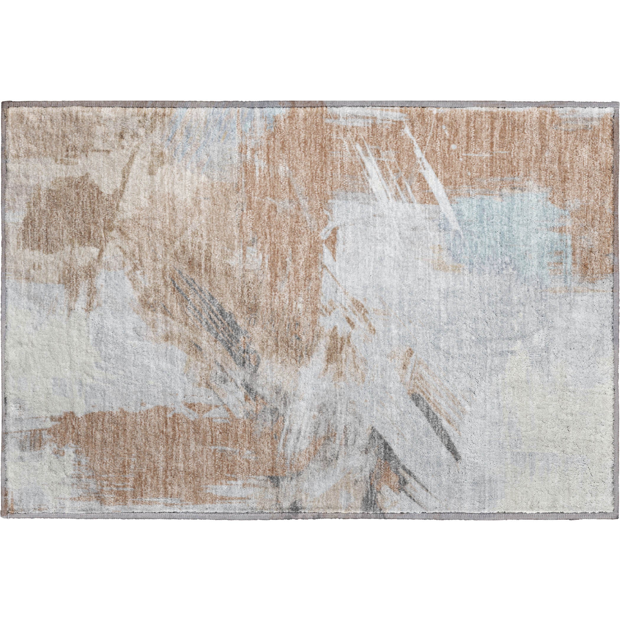Antigua Machine Washable Transitional Paprika Orange Rug 1'8" x 2'6" #shape_Rectangle