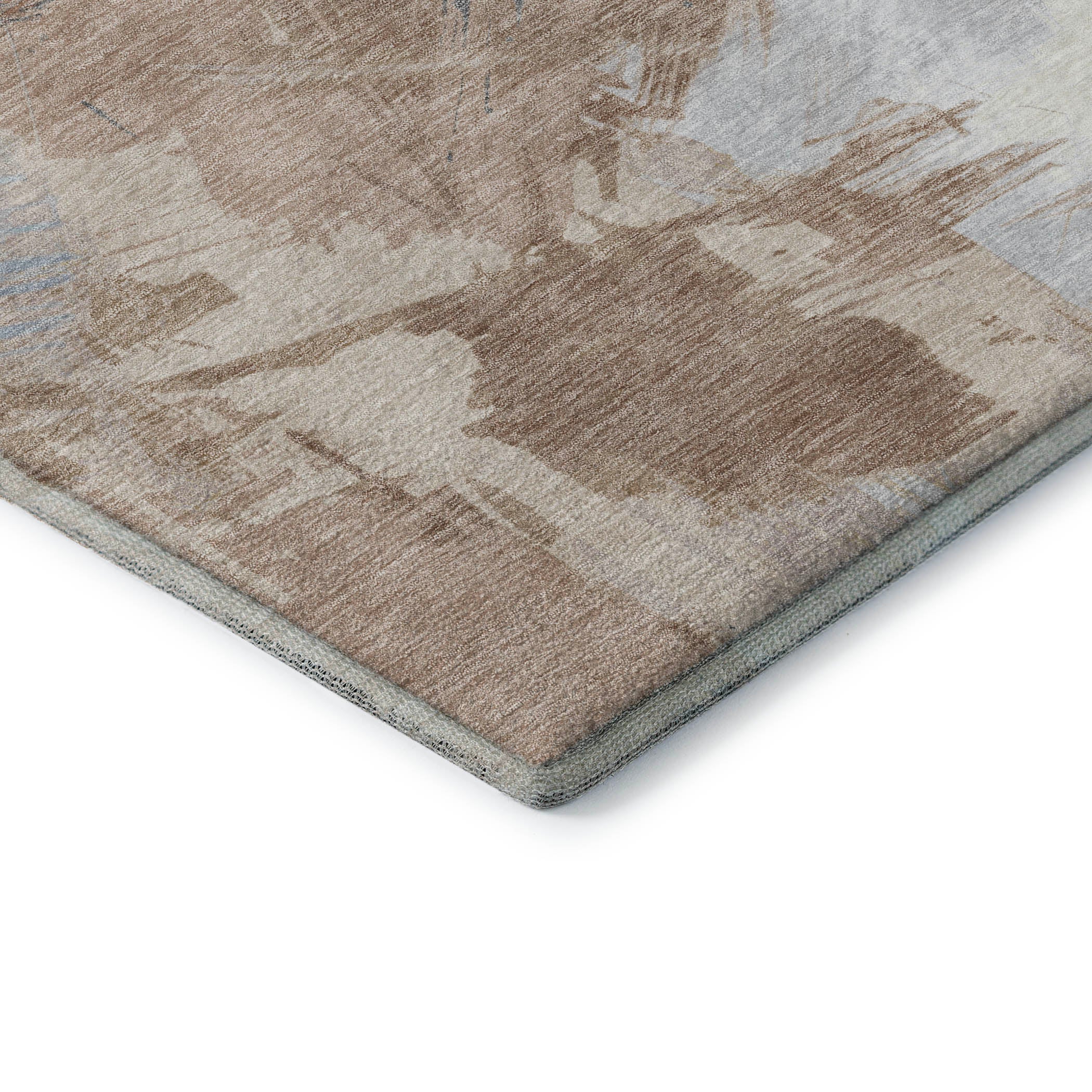 Antigua Machine Washable Transitional Paprika Orange Rug 1'8" x 2'6" #shape_Rectangle