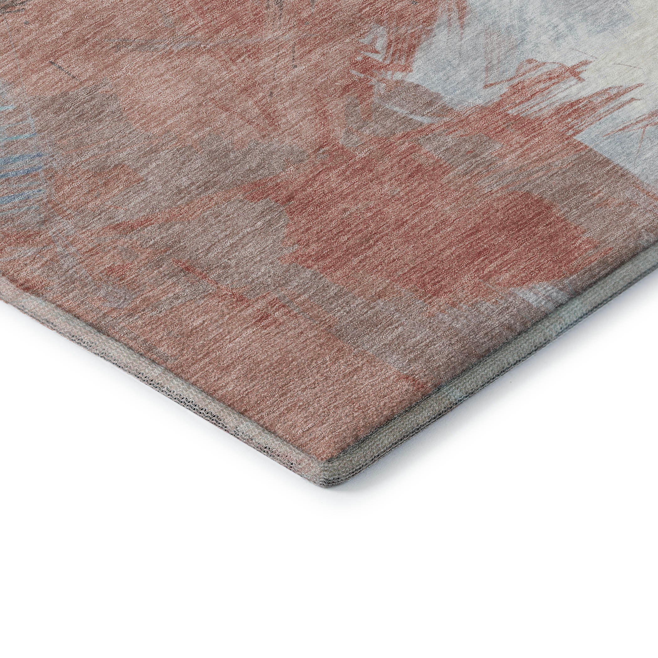 Antigua Machine Washable Transitional Taupe Brown Rug 1'8" x 2'6" #shape_Rectangle