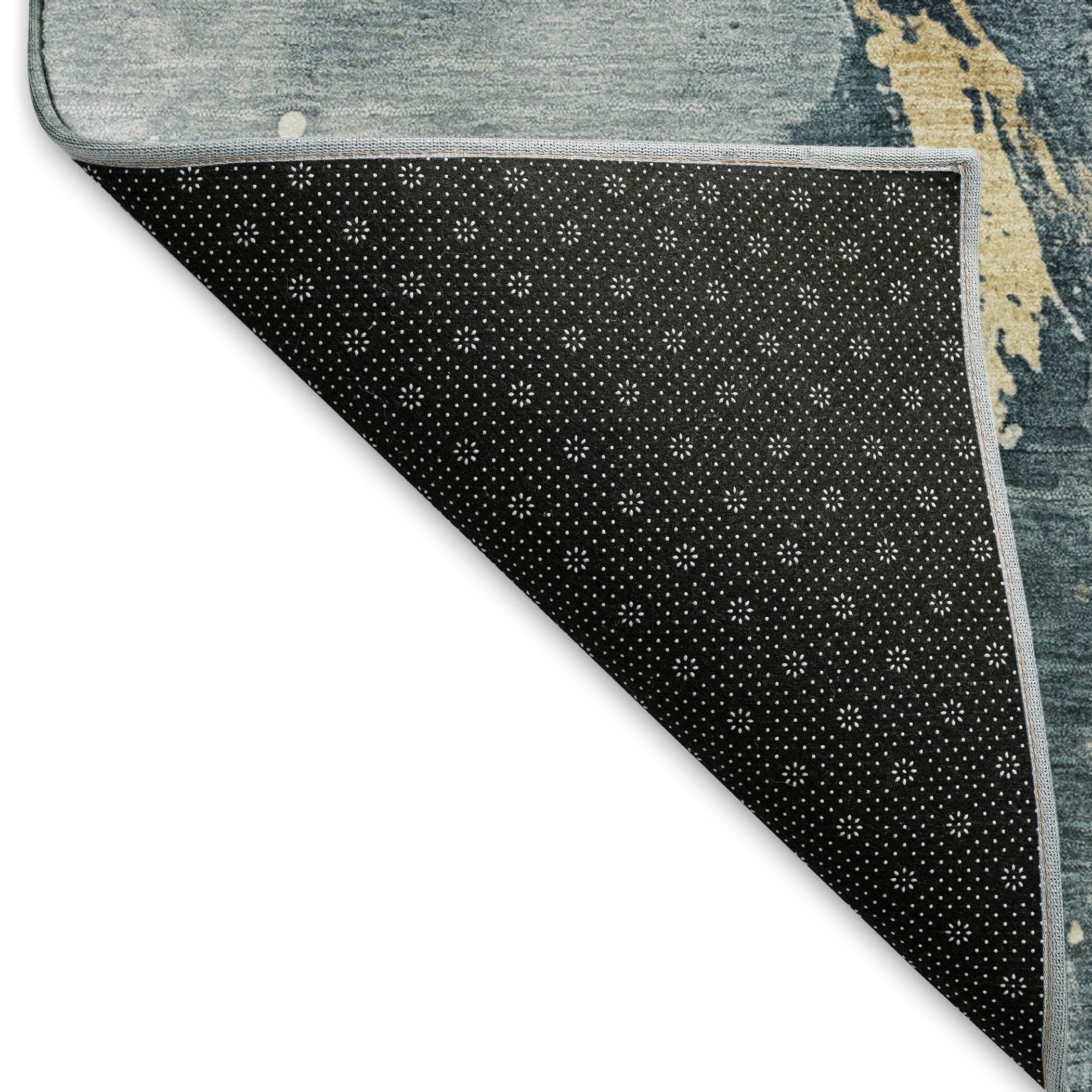 Reykjavik Machine Washable Transitional Graphite Gray Rug 1'8" x 2'6" #shape_Rectangle