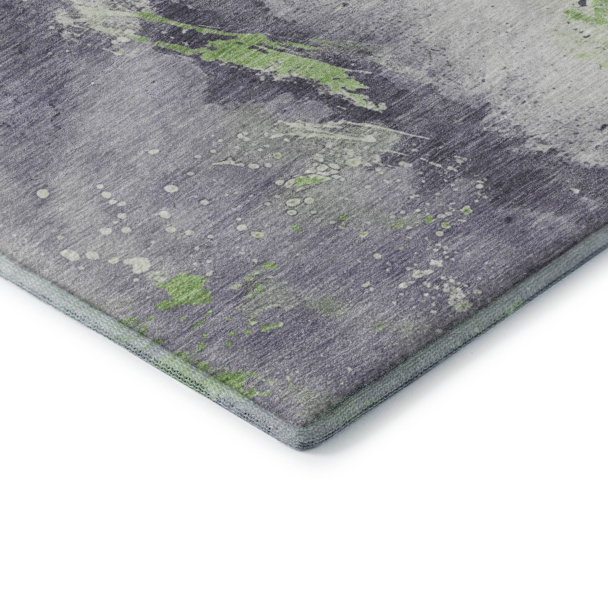 Reykjavik Machine Washable Transitional Lavender Purple Rug 1'8" x 2'6" #shape_Rectangle