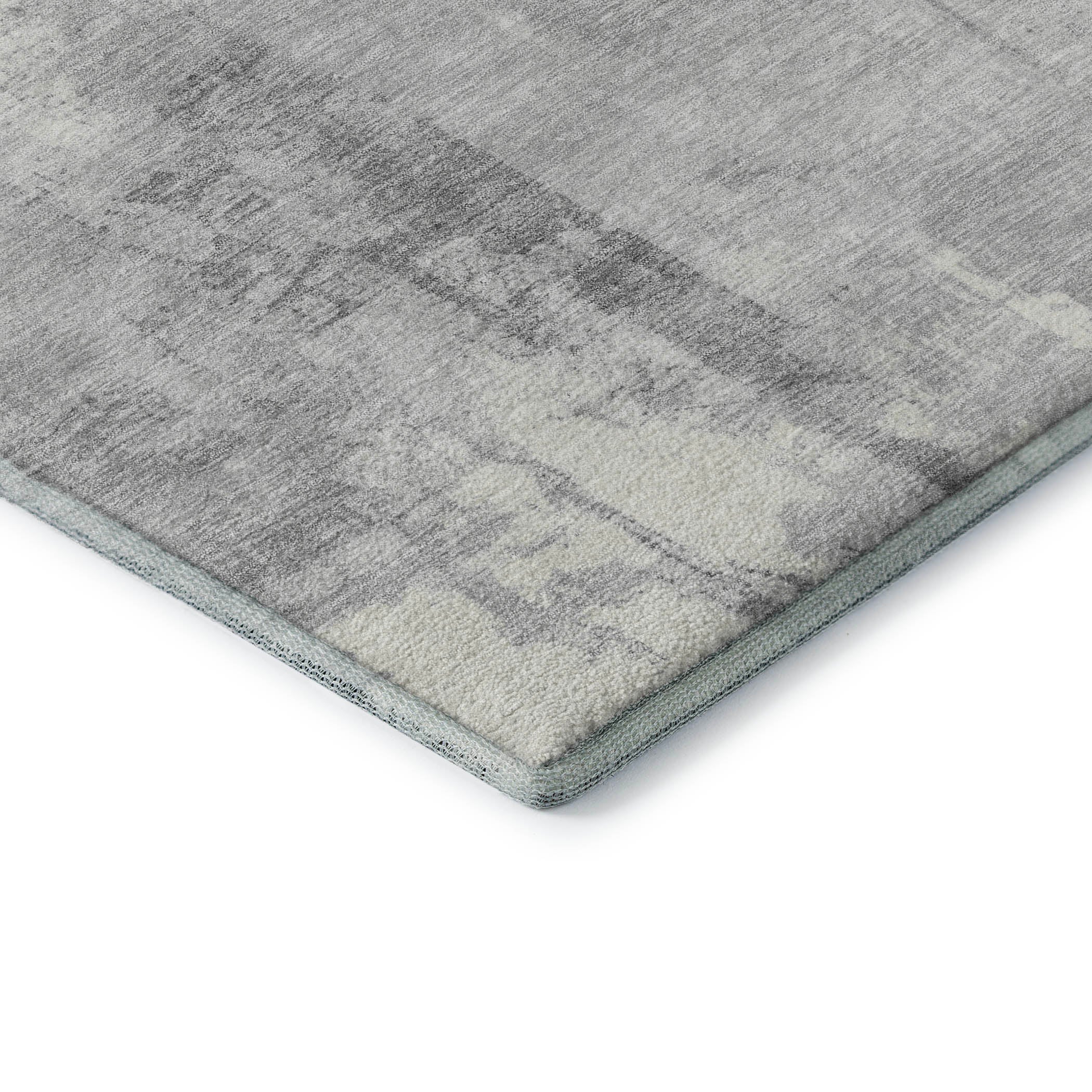 Athens Machine Washable Transitional Gray Rug 1'8" x 2'6" #shape_Rectangle