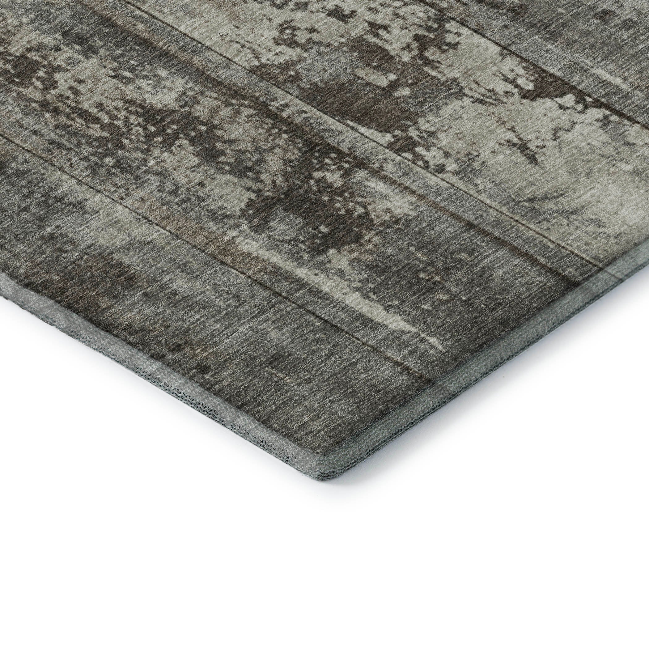 Athens Machine Washable Transitional Taupe Brown Rug 1'8" x 2'6" #shape_Rectangle