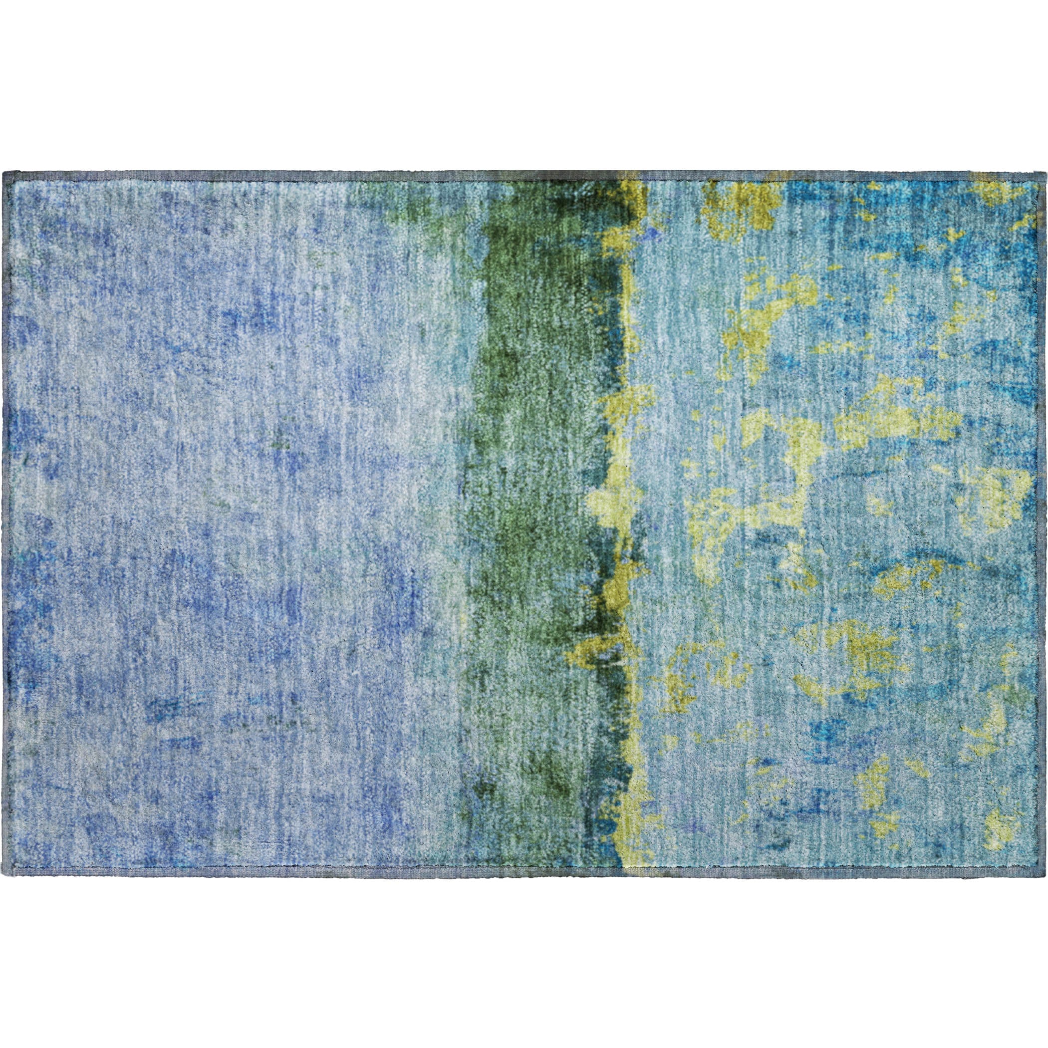 Jaipur Machine Washable Transitional Blue Rug 1'8" x 2'6" #shape_Rectangle