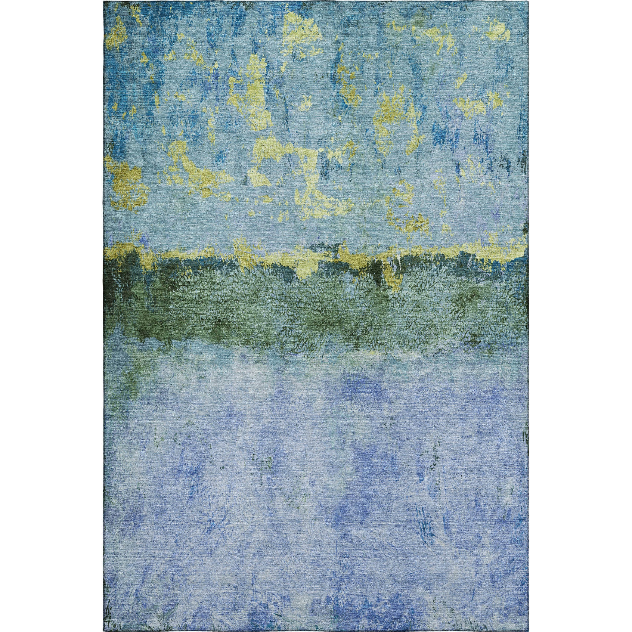 Jaipur Machine Washable Transitional Blue Rug 2'6" x 3'10" #shape_Rectangle