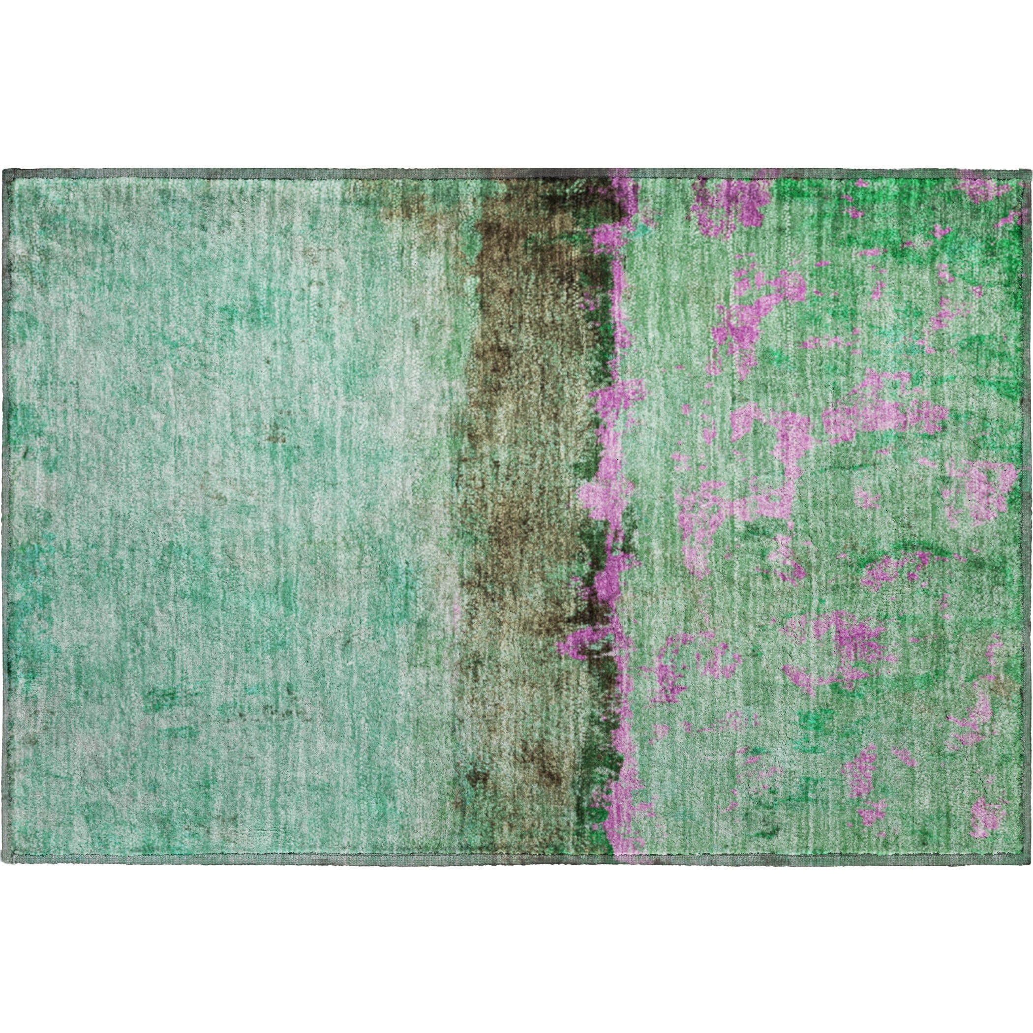Jaipur Machine Washable Transitional Green Rug 1'8" x 2'6" #shape_Rectangle