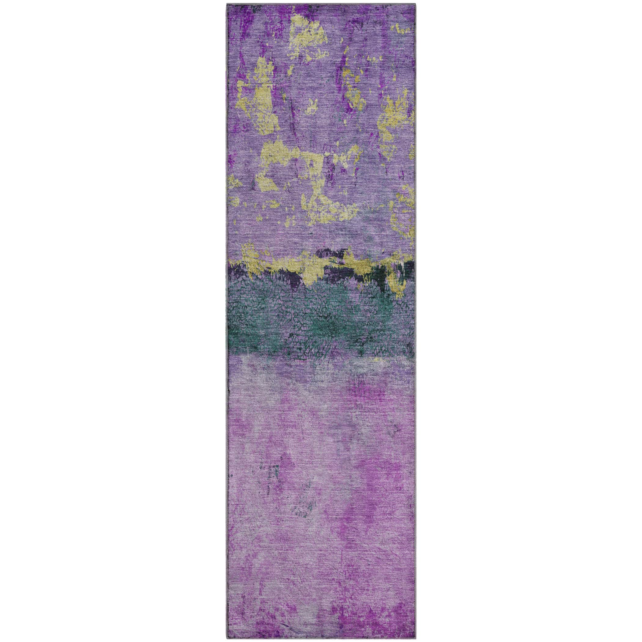 Jaipur Machine Washable Transitional Plum Purple Rug 2'3" x 7'6" #shape_Runner