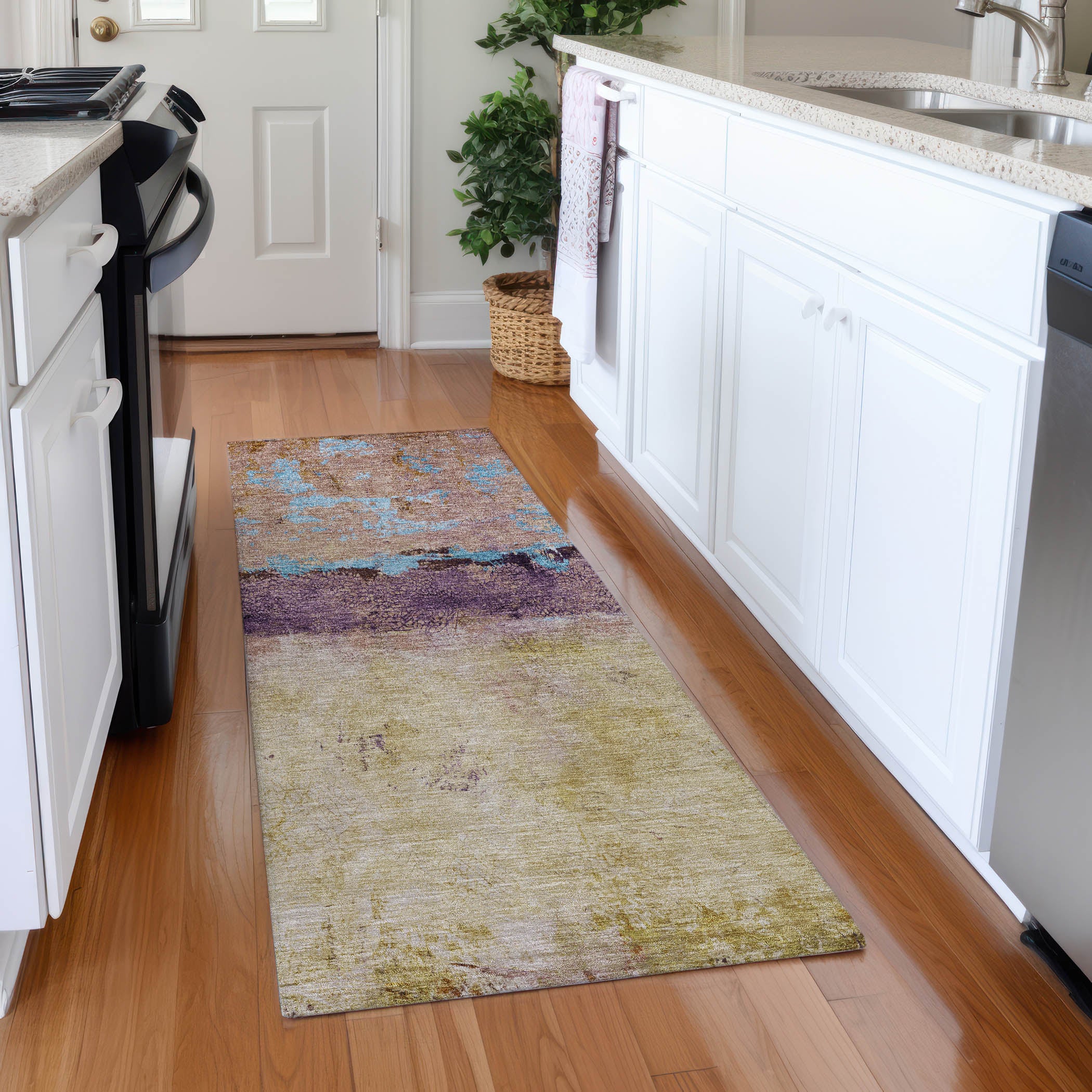 Jaipur Machine Washable Transitional Salmon Orange Rug 2'3" x 7'6" #shape_Runner