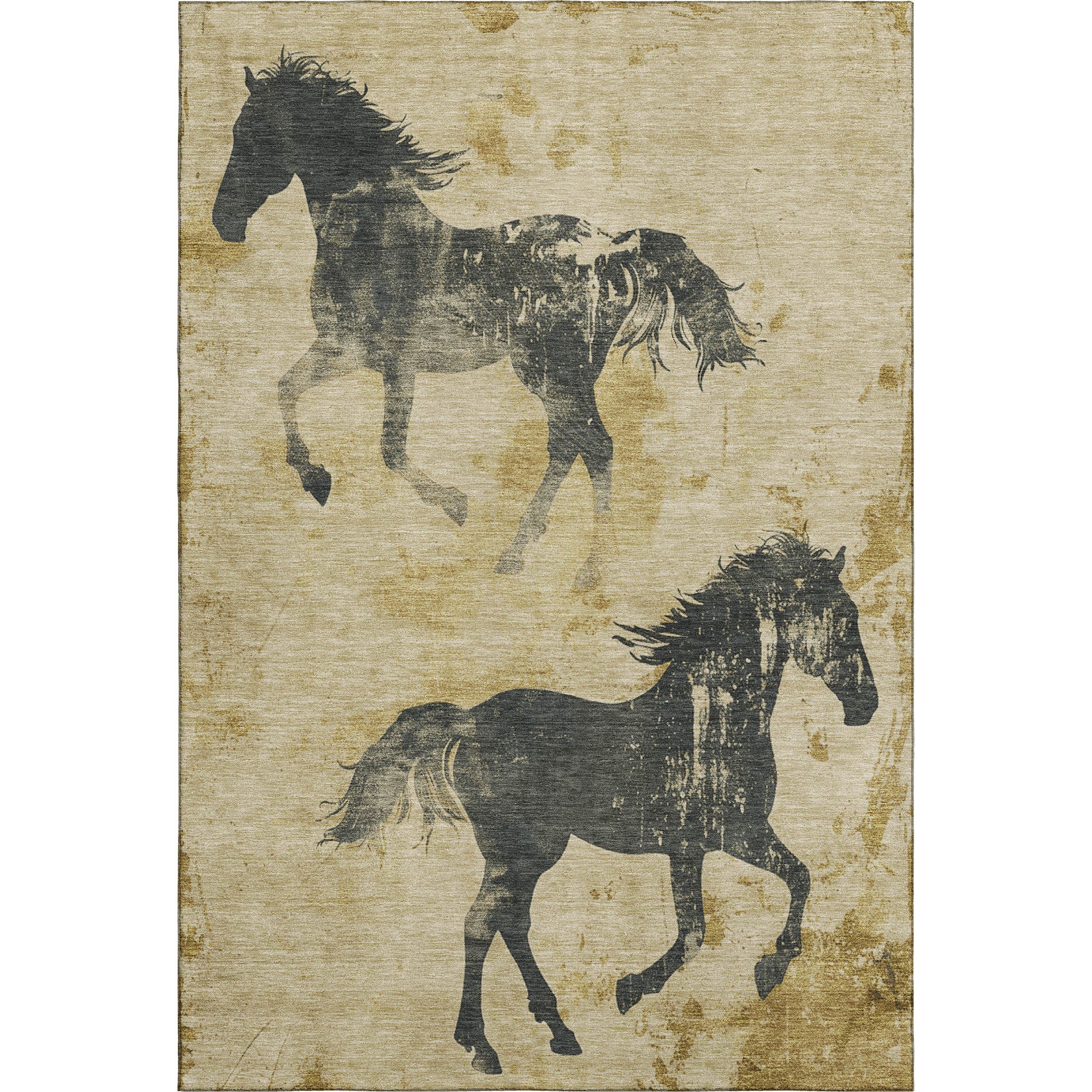 Lucerne Machine Washable Transitional Gold Rug 2'6" x 3'10" #shape_Rectangle