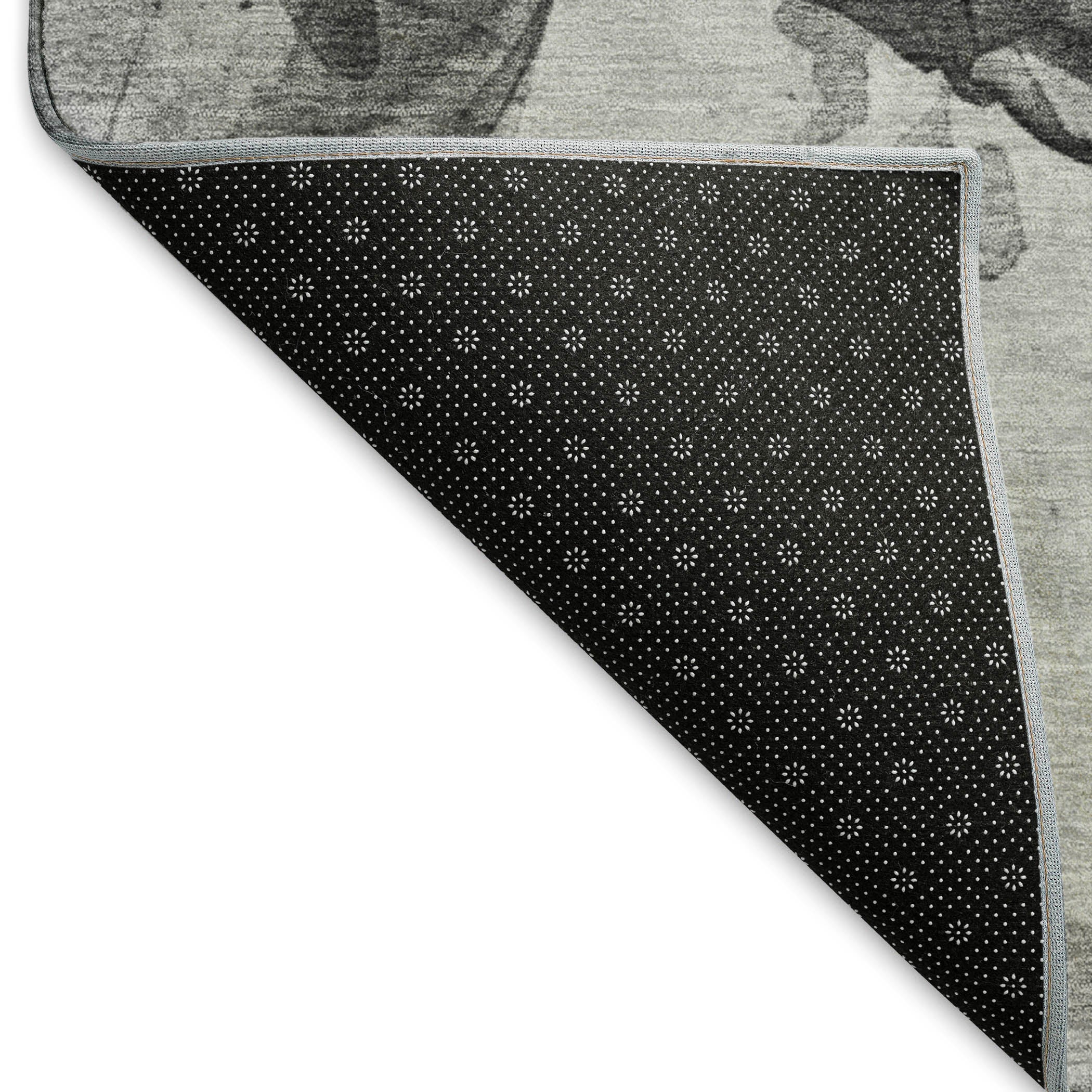 Vienna Machine Washable Transitional Gray Rug 1'8" x 2'6" #shape_Rectangle