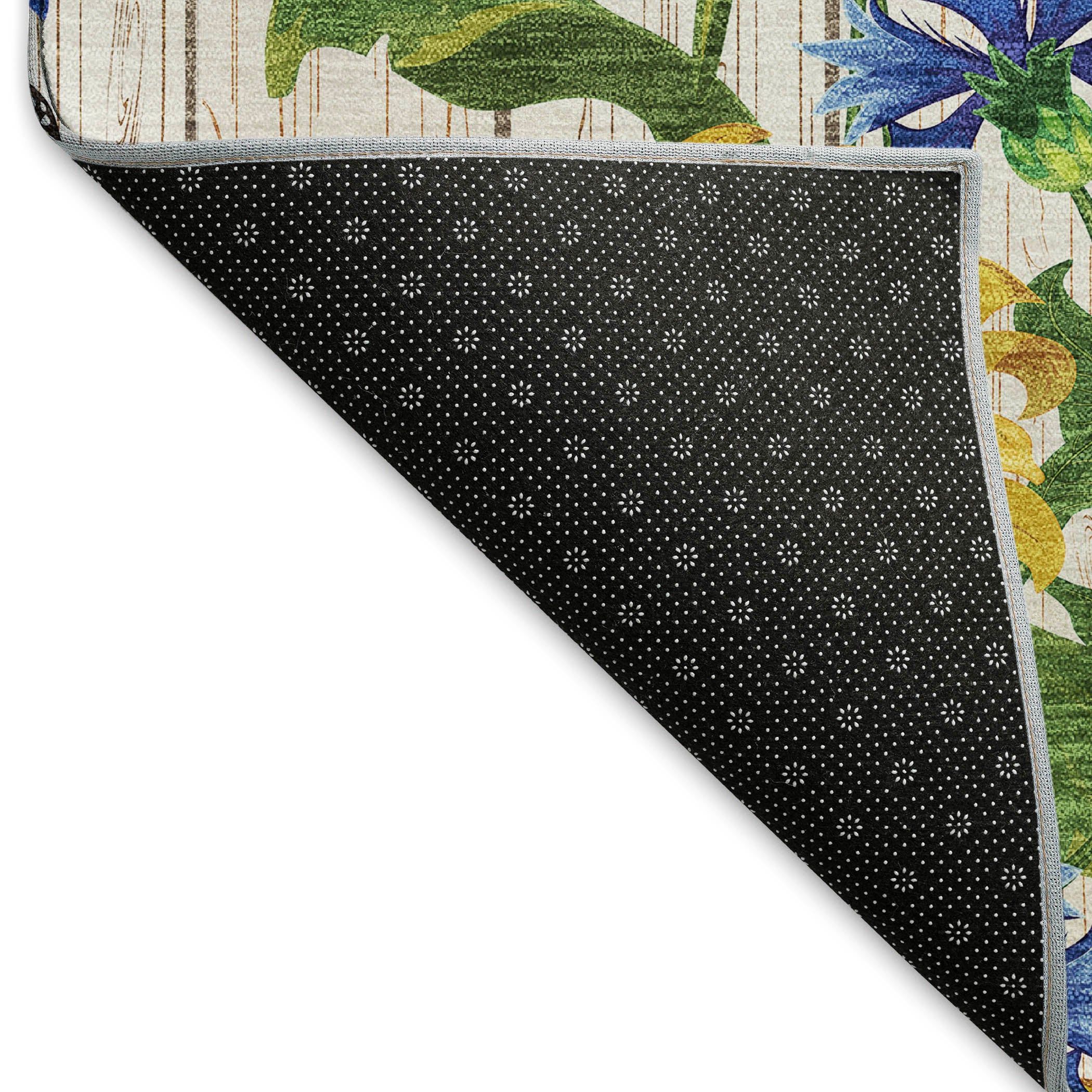 Oslo Machine Washable Kitchen Yellow Beige Rug 1'8" x 2'6" #shape_Rectangle