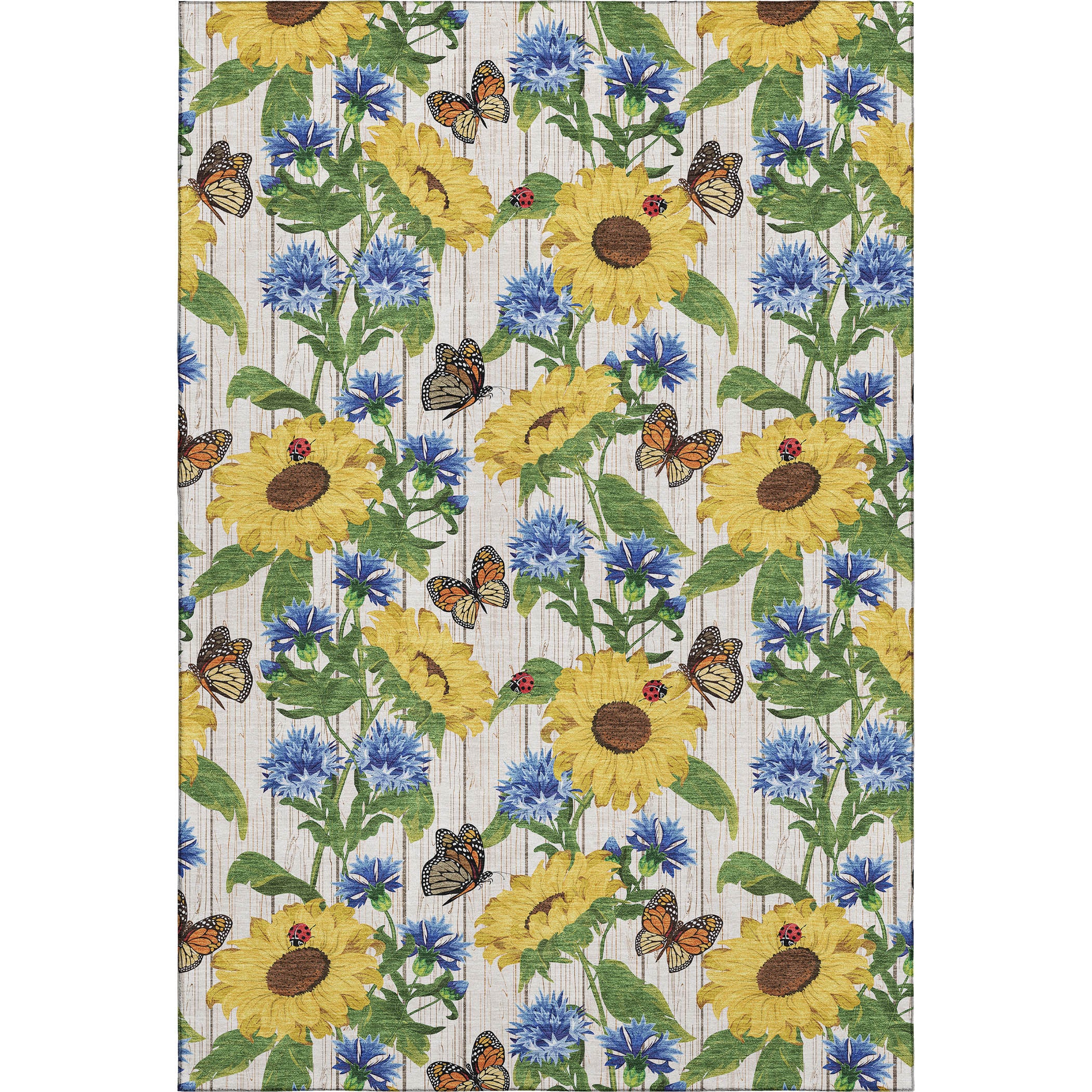 Oslo Machine Washable Kitchen Yellow Beige Rug 2'6" x 3'10" #shape_Rectangle