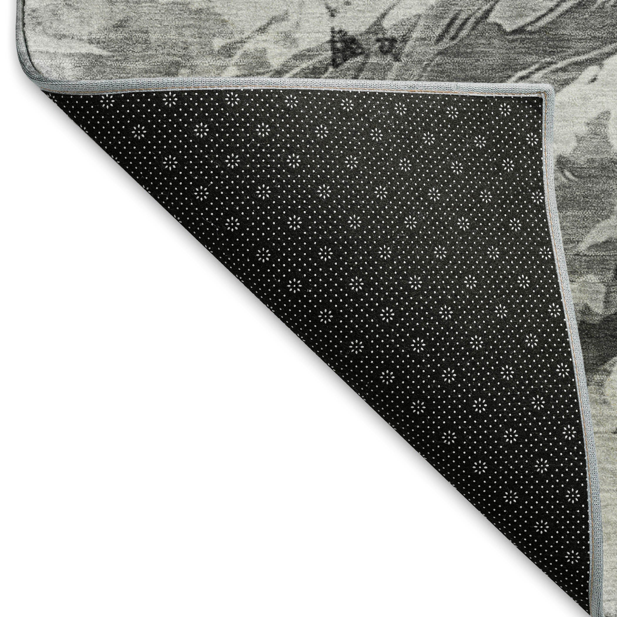 Oslo Machine Washable Transitional Gray Rug 1'8" x 2'6" #shape_Rectangle
