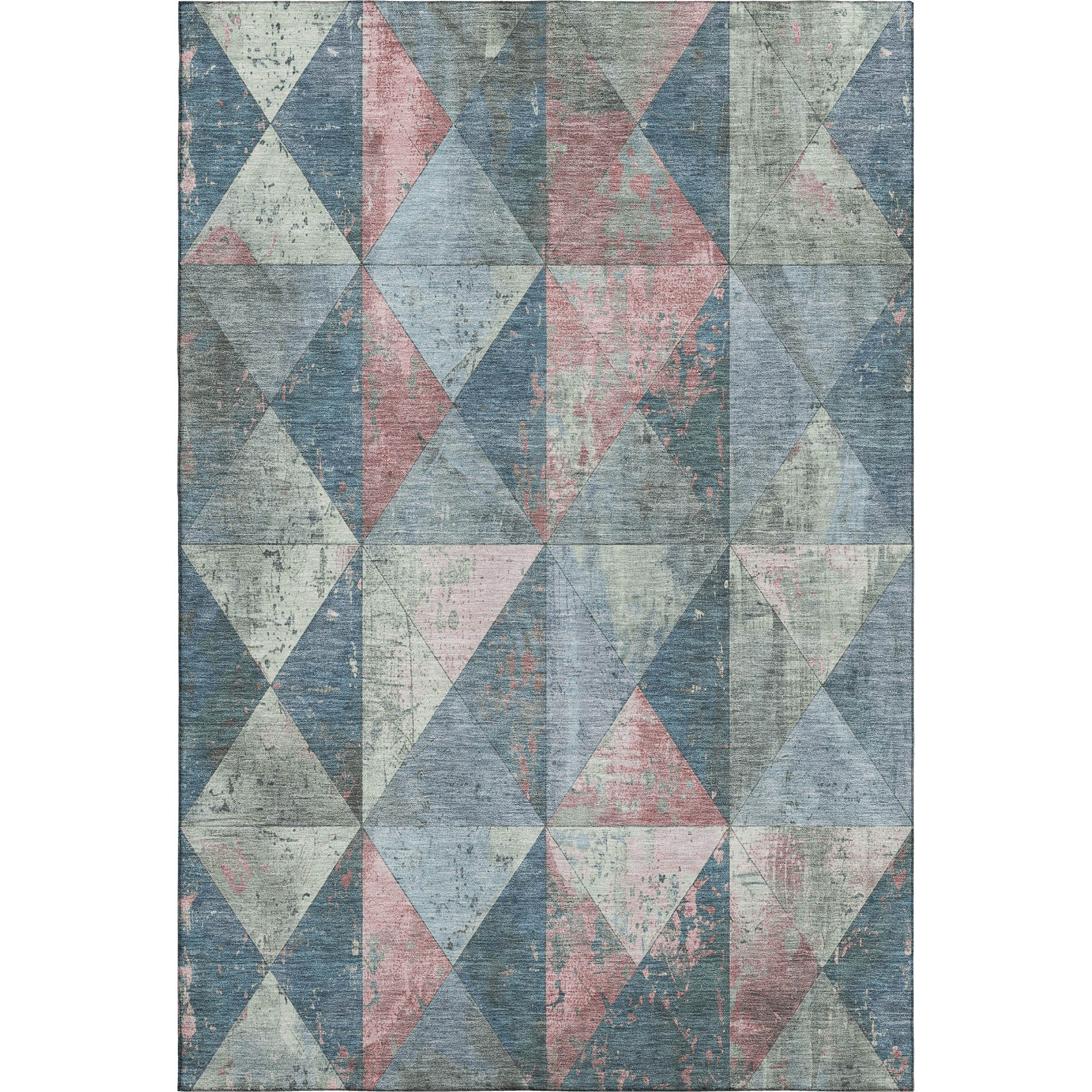 Havana Machine Washable Transitional Denim Blue Rug 2'6" x 3'10" #shape_Rectangle