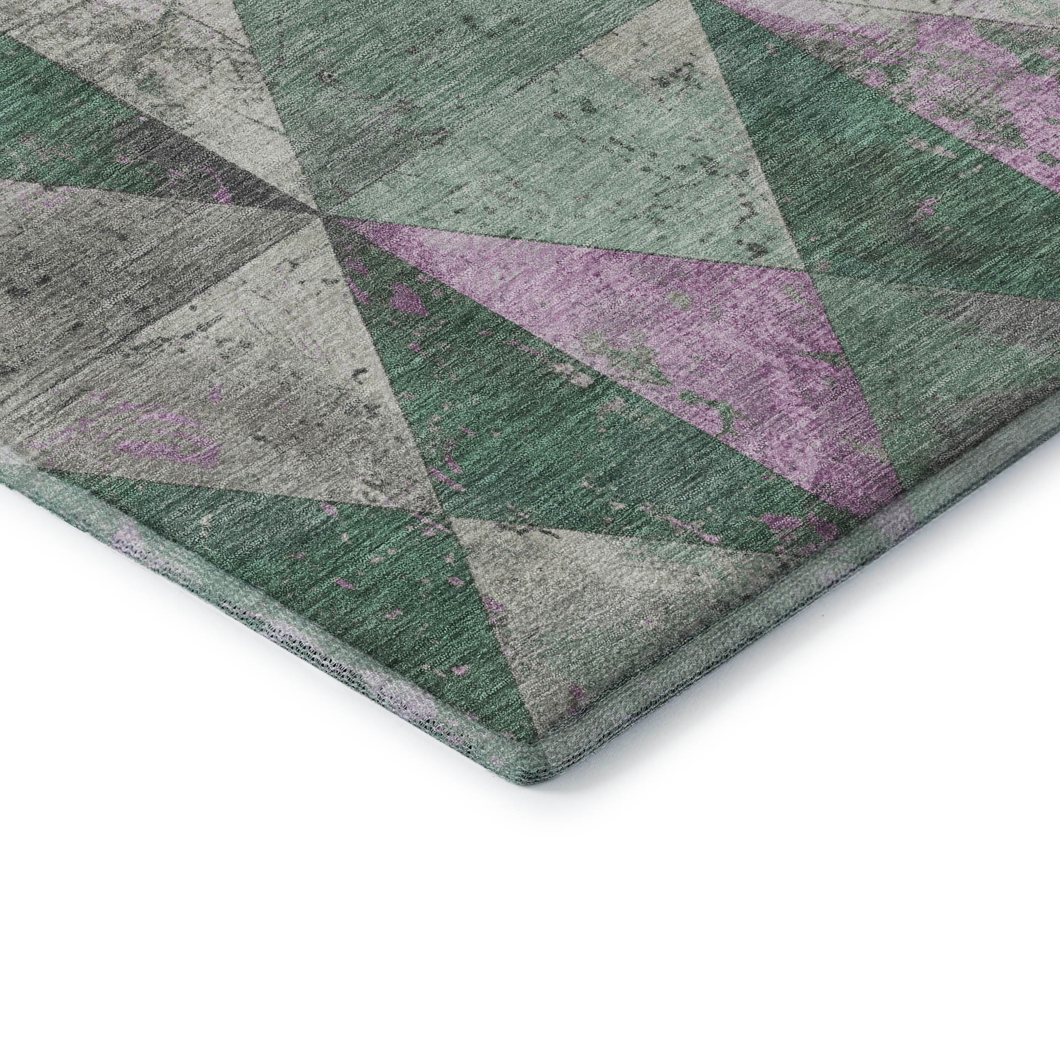 Havana Machine Washable Transitional Sage Green Rug 1'8" x 2'6" #shape_Rectangle