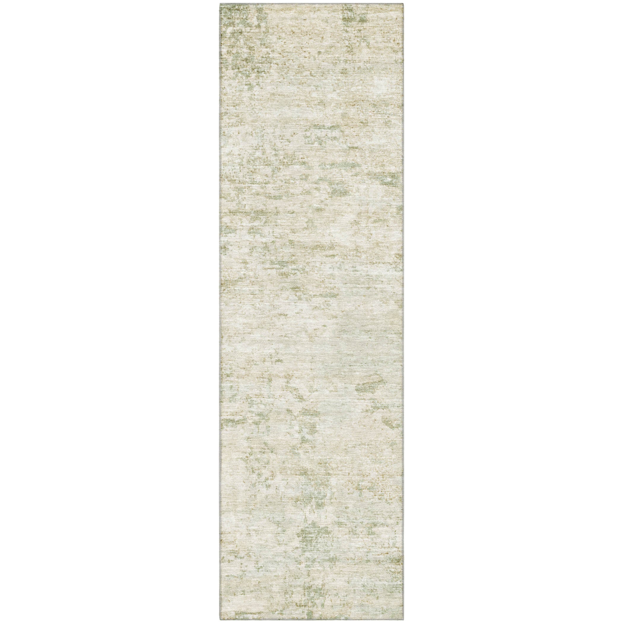 Queenstown Machine Washable Transitional Linen Ivory Rug 2'3" x 7'6" #shape_Runner