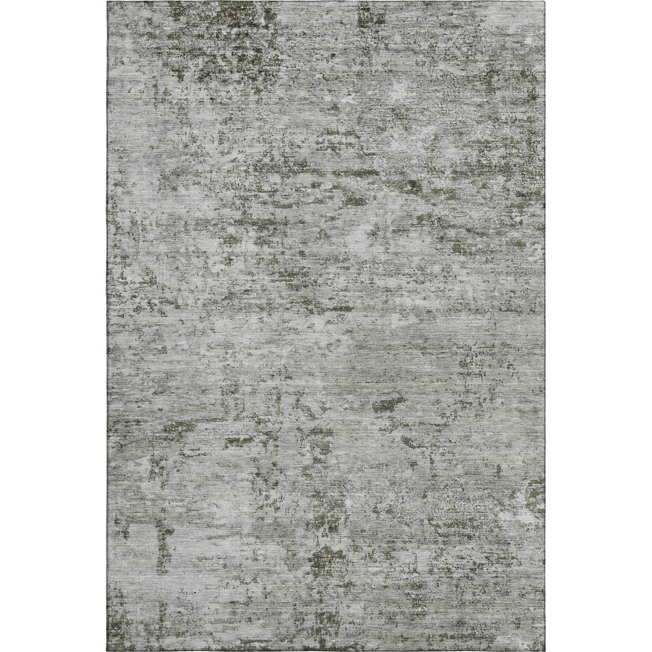 Queenstown Machine Washable Transitional Pewter Gray Rug 2'6" x 3'10" #shape_Rectangle
