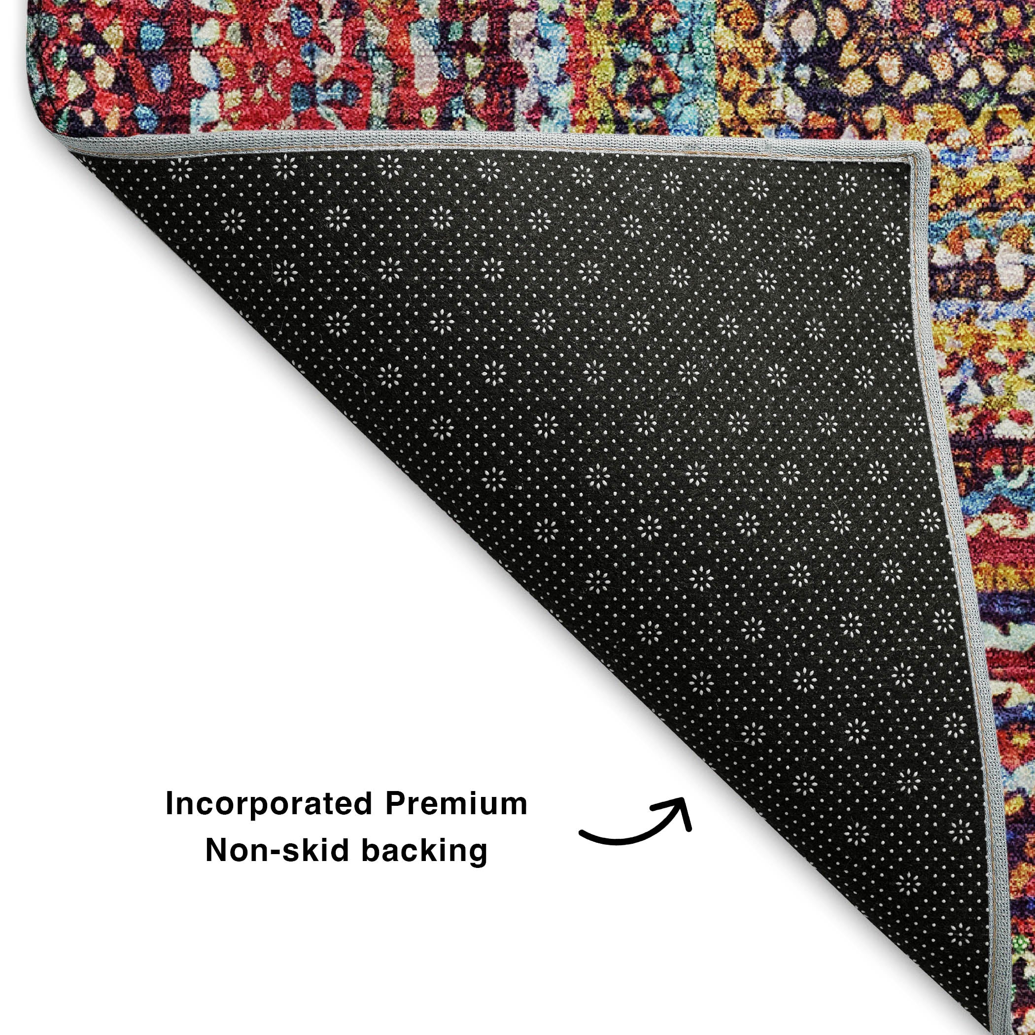 Vienna Machine Washable Transitional Paprika Orange Rug 1'8" x 2'6" #shape_Rectangle