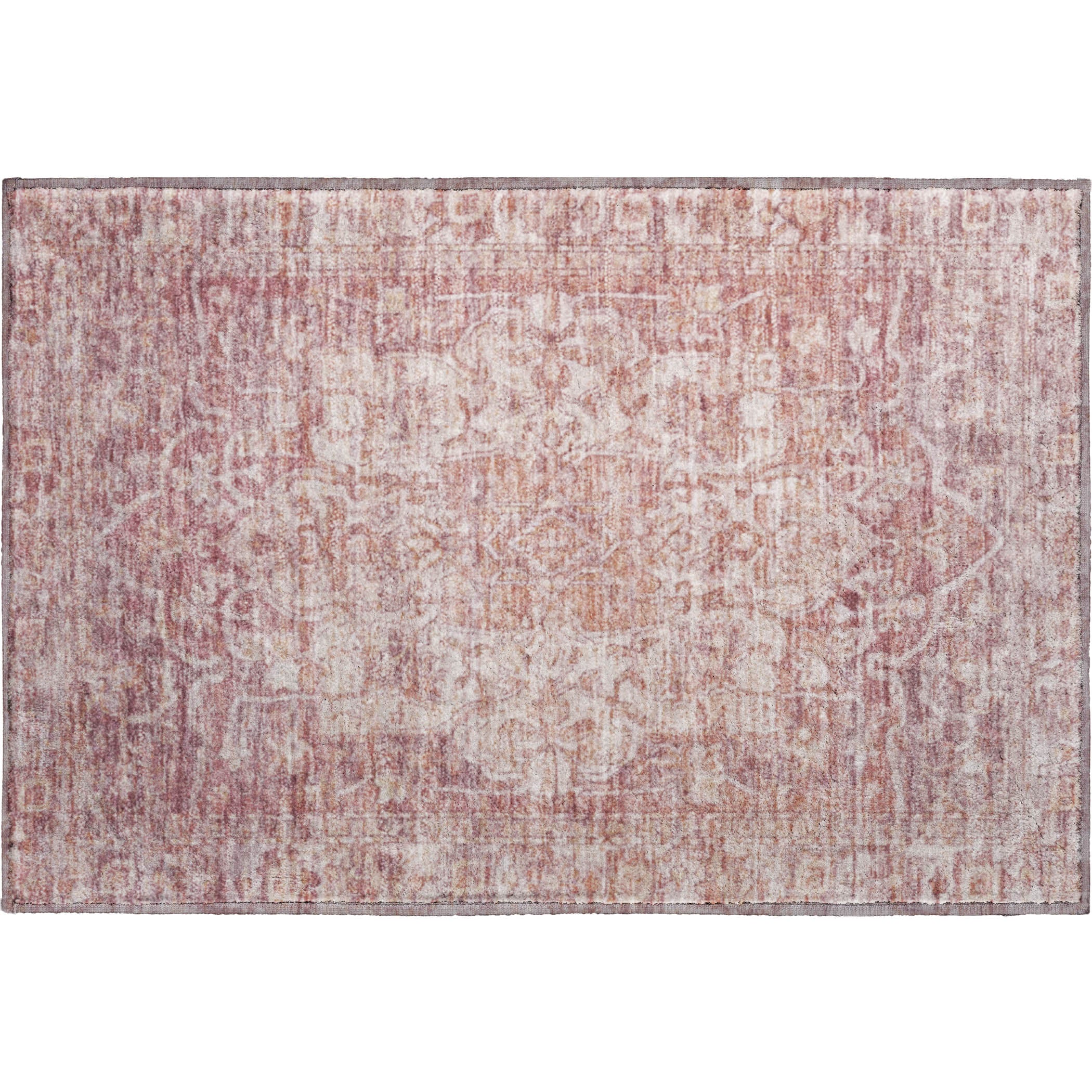 Ghent Machine Washable Traditional Paprika Orange Rug 1'8" x 2'6" #shape_Rectangle