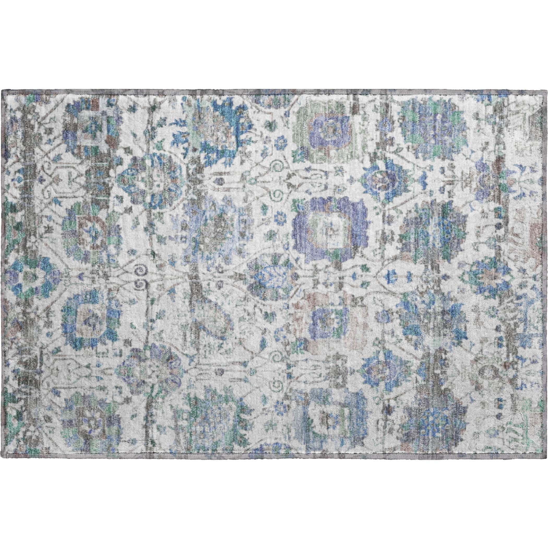 Kotor Machine Washable Traditional Ivory Rug 1'8" x 2'6" #shape_Rectangle