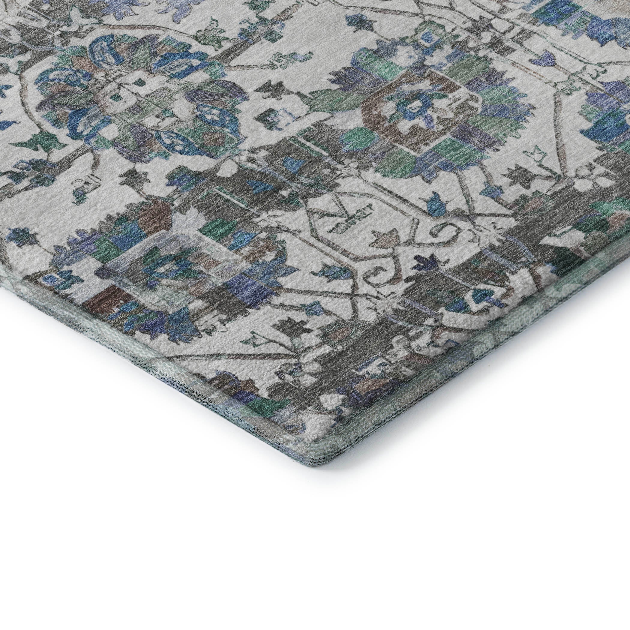 Kotor Machine Washable Traditional Ivory Rug 1'8" x 2'6" #shape_Rectangle