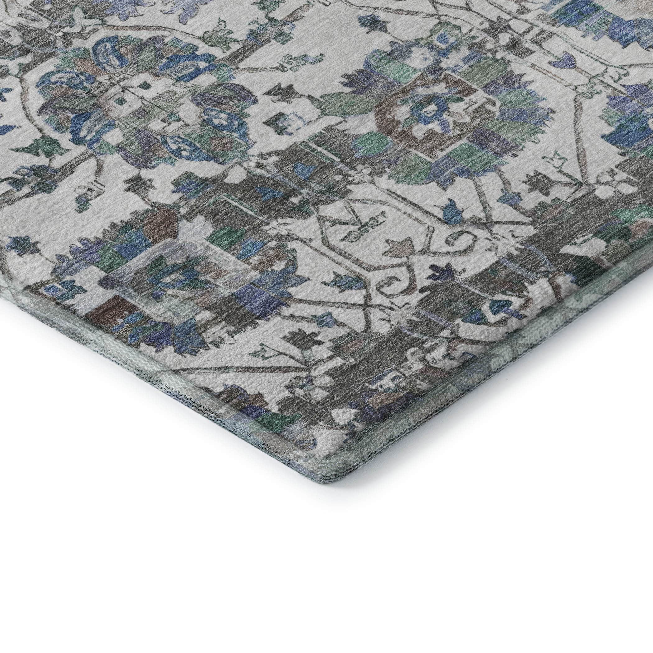 Kotor Machine Washable Traditional Ivory Rug 1'8" x 2'6" #shape_Rectangle