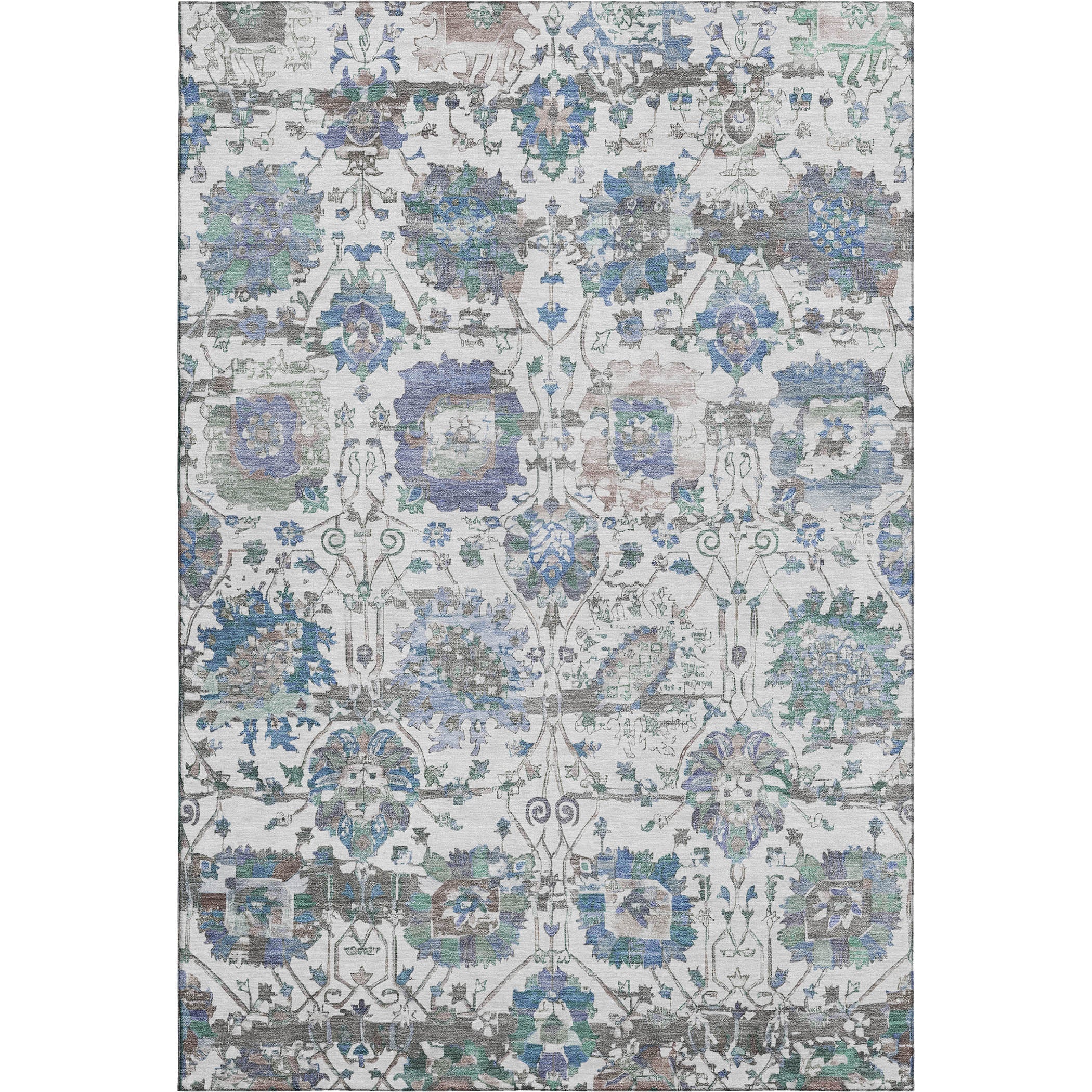 Kotor Machine Washable Traditional Ivory Rug 2'6" x 3'10" #shape_Rectangle
