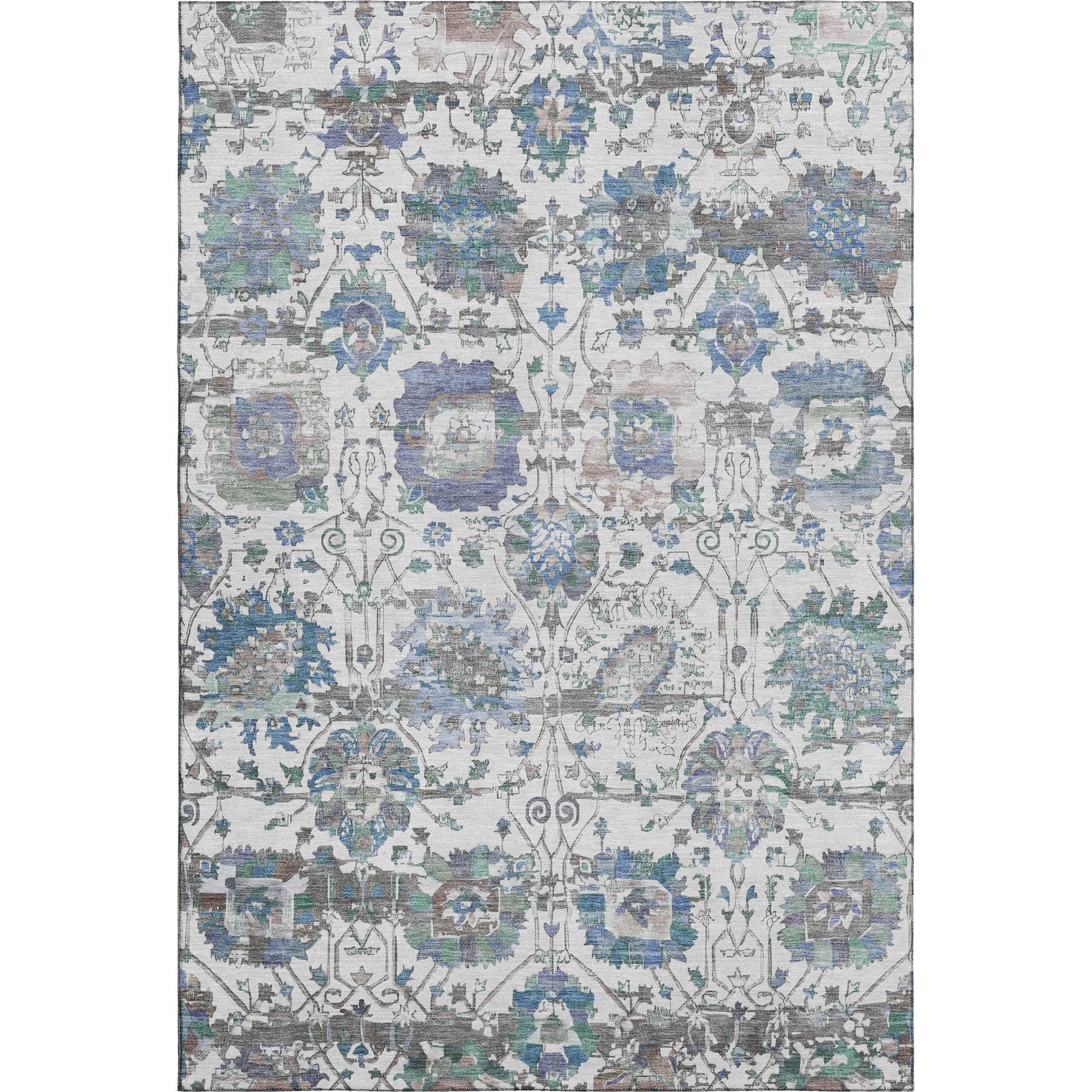 Kotor Machine Washable Traditional Ivory Rug 2'6" x 3'10" #shape_Rectangle