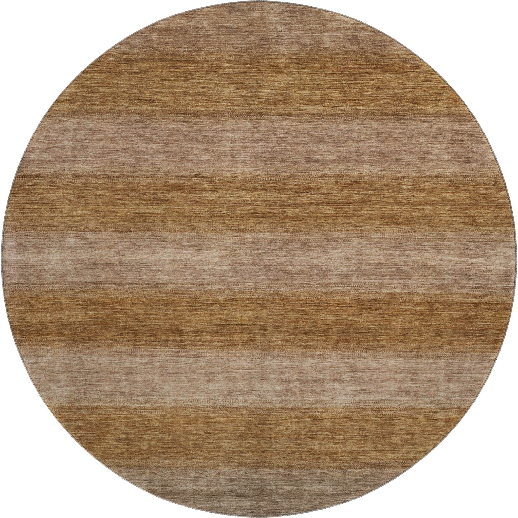 Sintra Machine Washable Transitional Brown Rug 8' x 8' #shape_Round