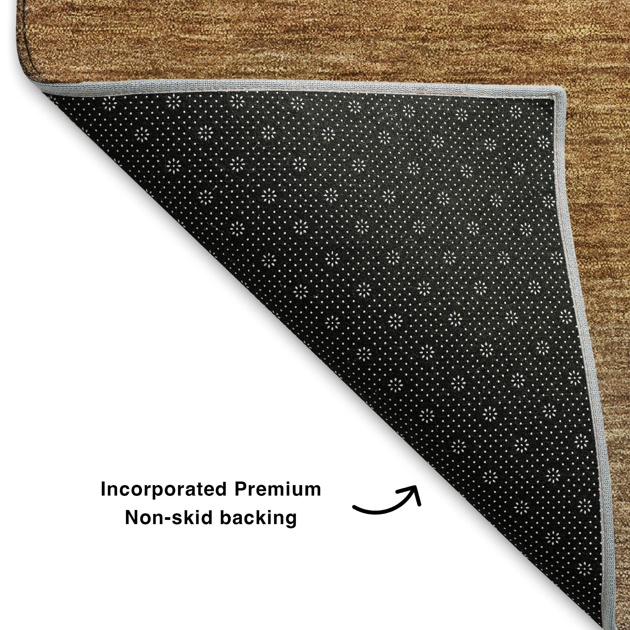 Sintra Machine Washable Transitional Brown Rug 1'8" x 2'6" #shape_Rectangle