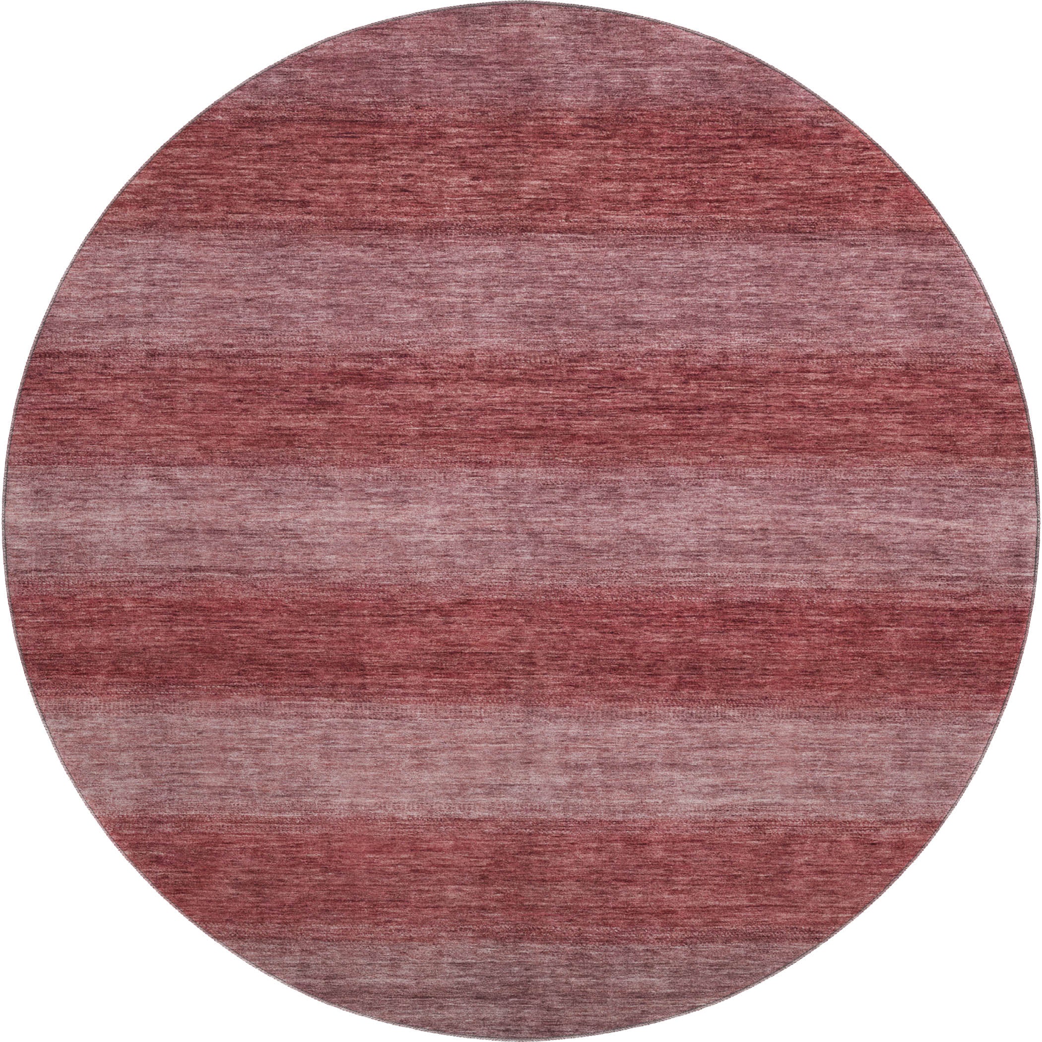 Sintra Machine Washable Transitional Paprika Orange Rug 8' x 8' #shape_Round