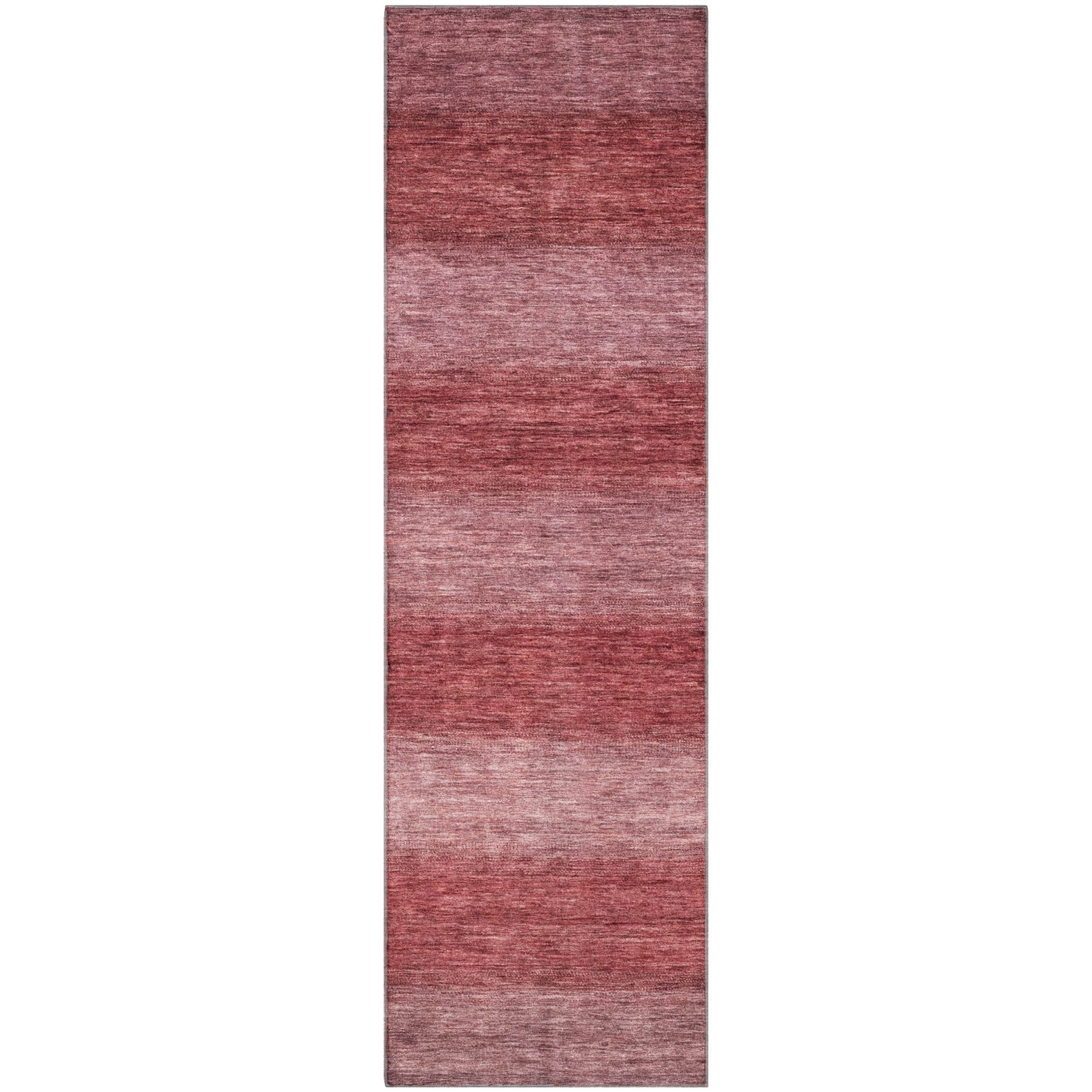 Sintra Machine Washable Transitional Paprika Orange Rug 2'3" x 7'6" #shape_Runner