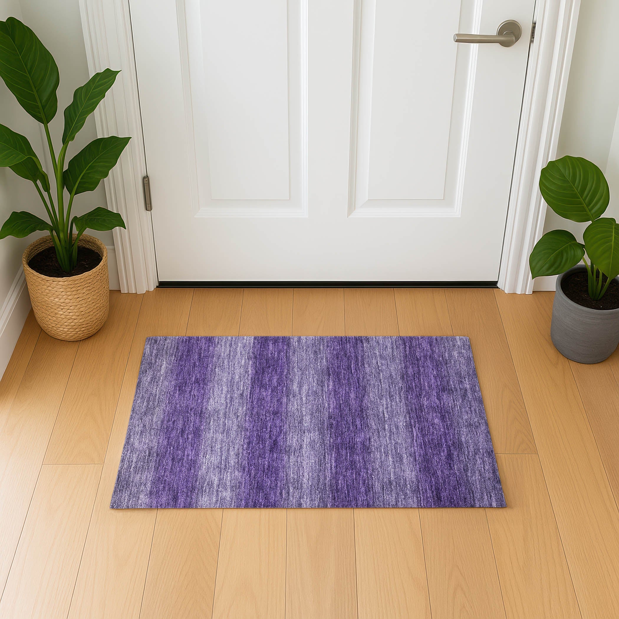 Sintra Machine Washable Transitional Purple Rug 1'8" x 2'6" #shape_Rectangle
