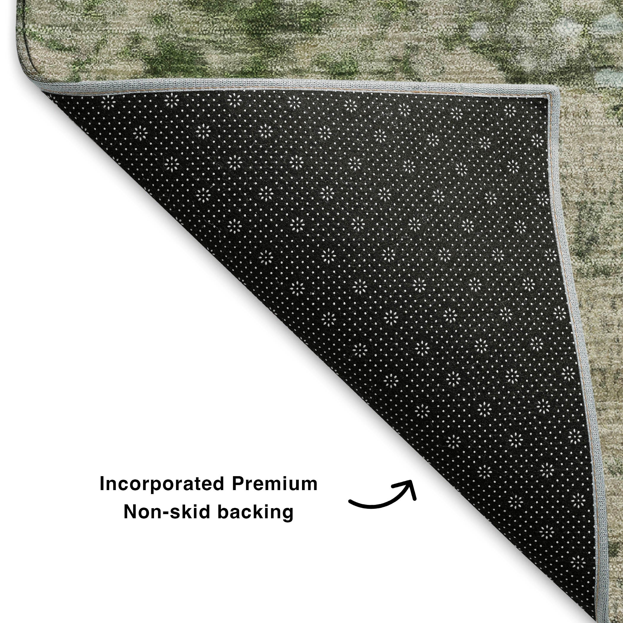 Oslo Machine Washable Transitional Blue Rug 1'8" x 2'6" #shape_Rectangle