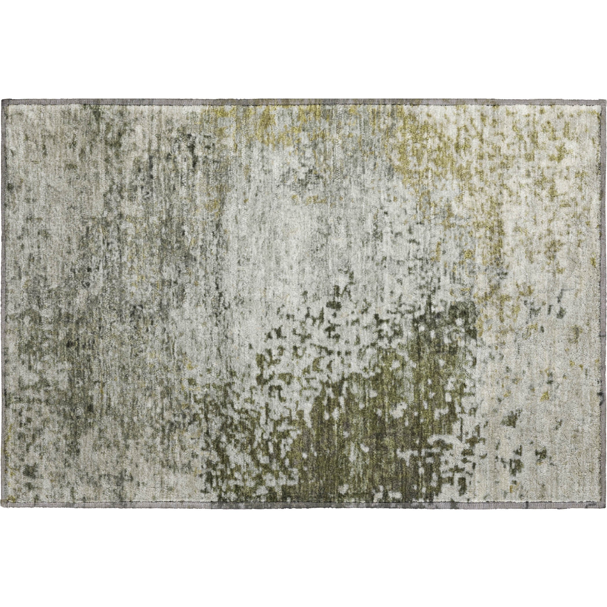 Oslo Machine Washable Transitional Graphite Gray Rug 1'8" x 2'6" #shape_Rectangle
