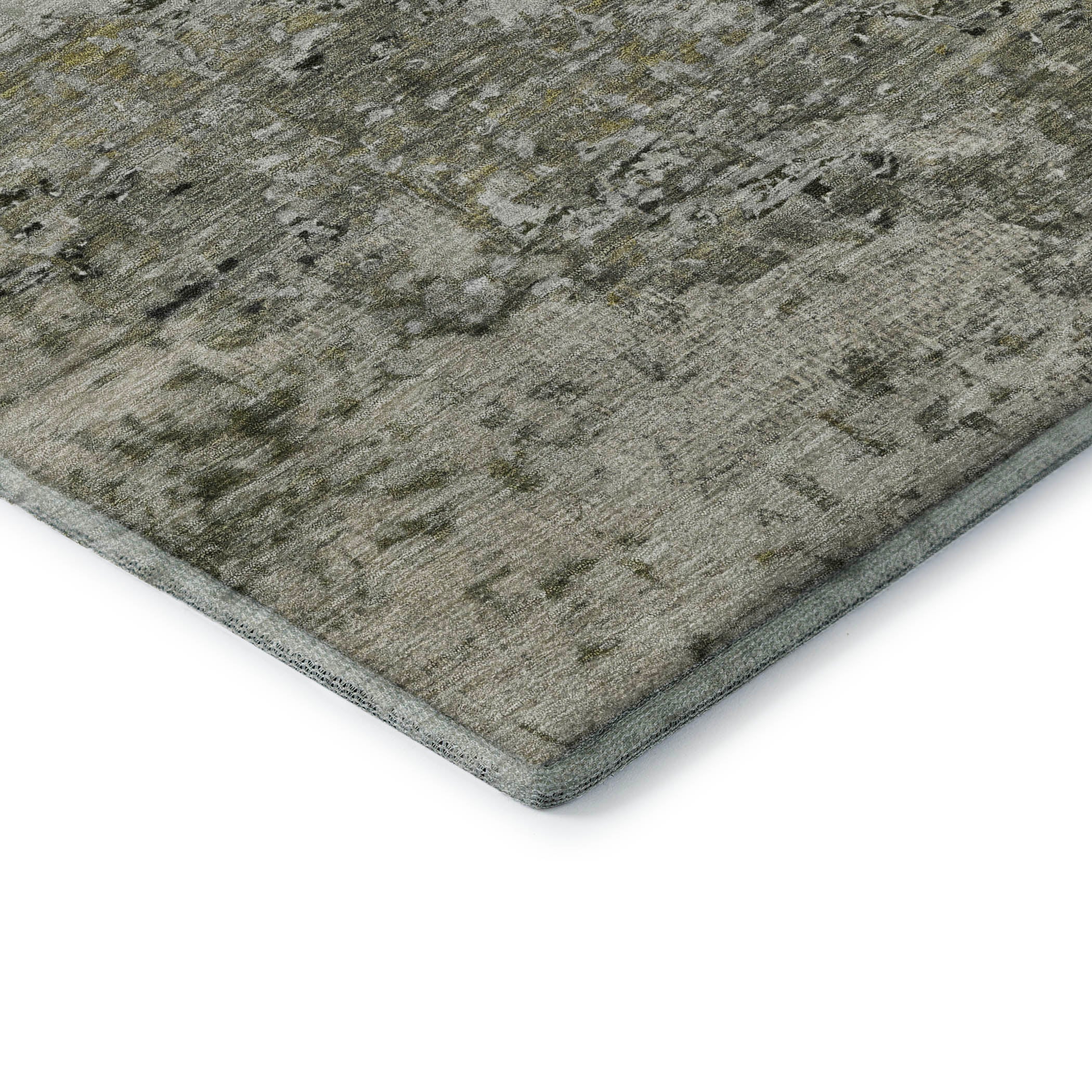 Oslo Machine Washable Transitional Graphite Gray Rug 1'8" x 2'6" #shape_Rectangle