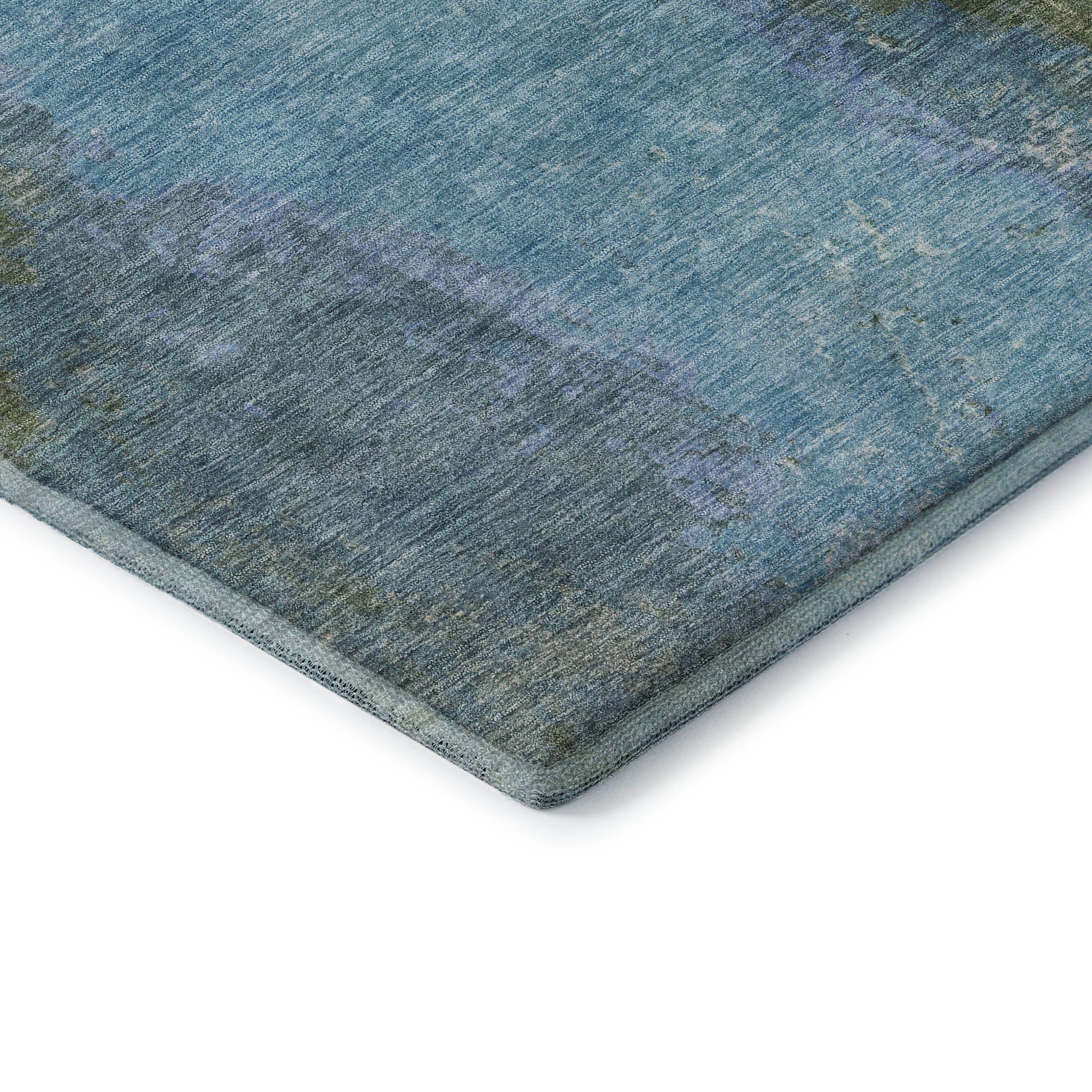 Dubrovnik Machine Washable Transitional Cactus Green Rug 1'8" x 2'6" #shape_Rectangle