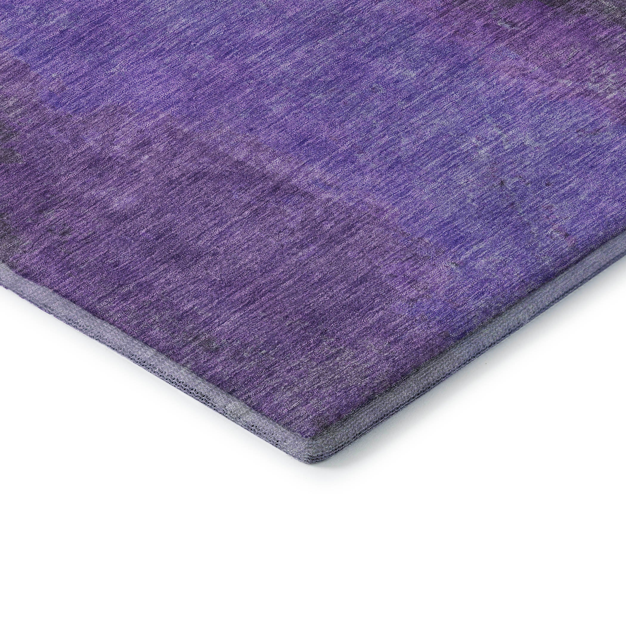 Dubrovnik Machine Washable Transitional Eggplant Purple Rug 1'8" x 2'6" #shape_Rectangle
