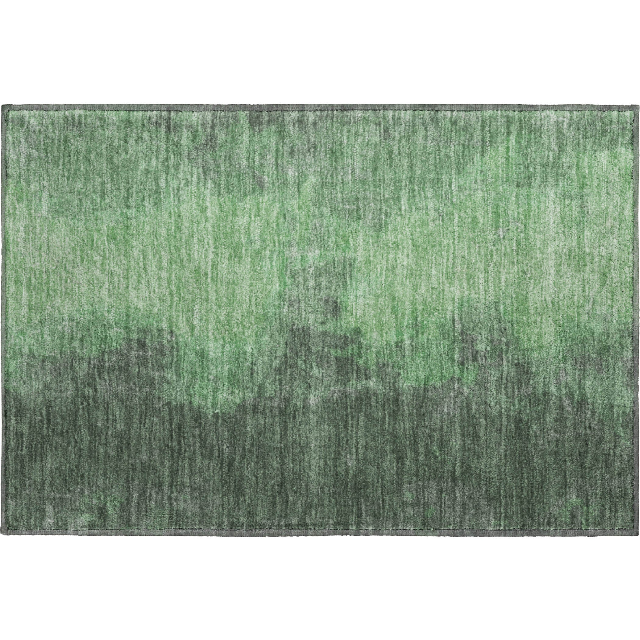 Dubrovnik Machine Washable Transitional Fern Green Rug 1'8" x 2'6" #shape_Rectangle