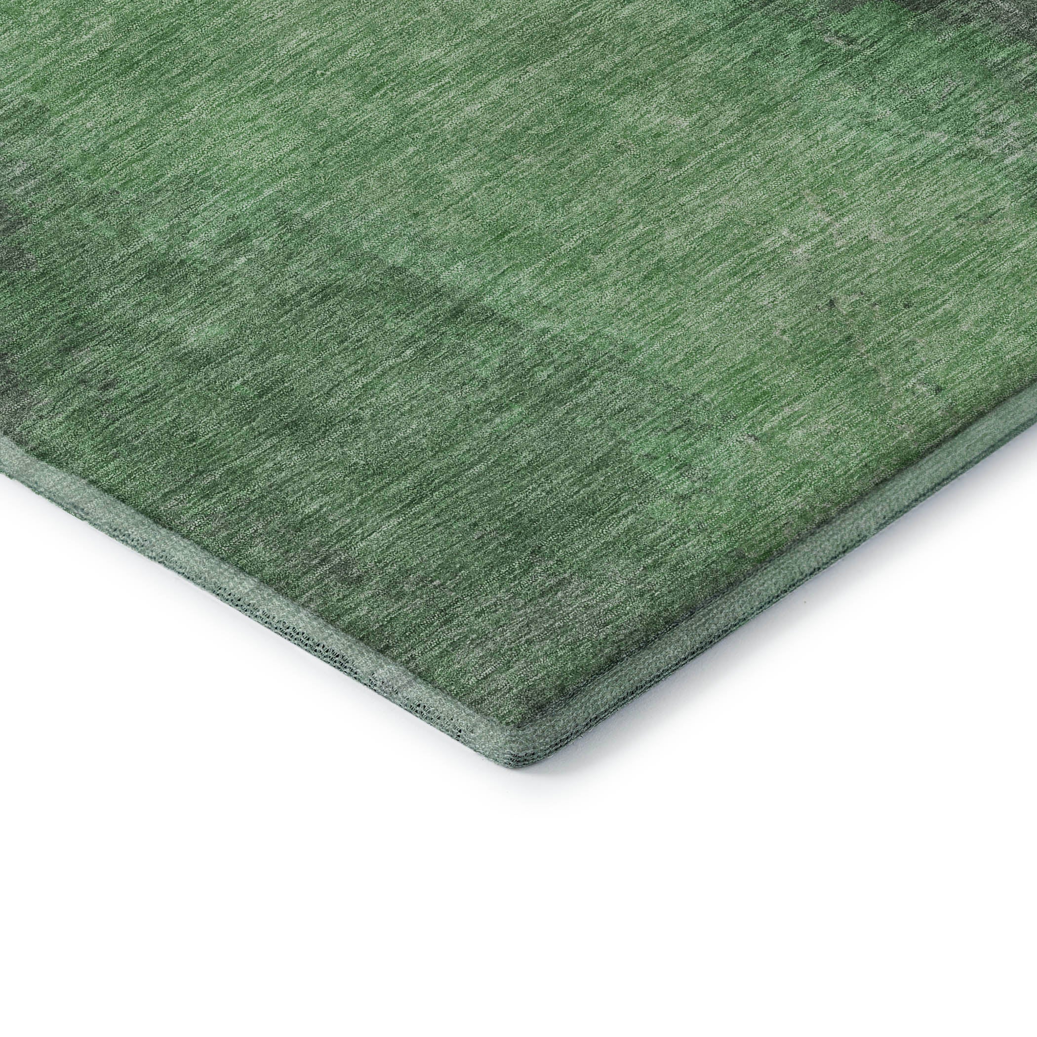 Dubrovnik Machine Washable Transitional Fern Green Rug 1'8" x 2'6" #shape_Rectangle