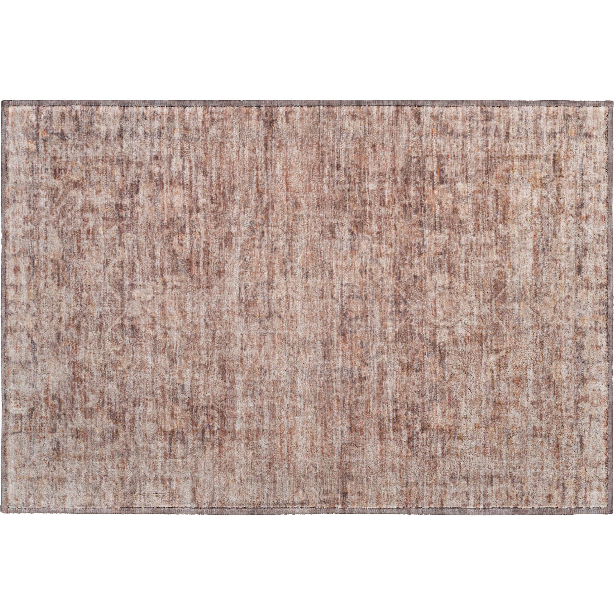 Seoul Machine Washable Traditional Paprika Orange Rug 1'8" x 2'6" #shape_Rectangle