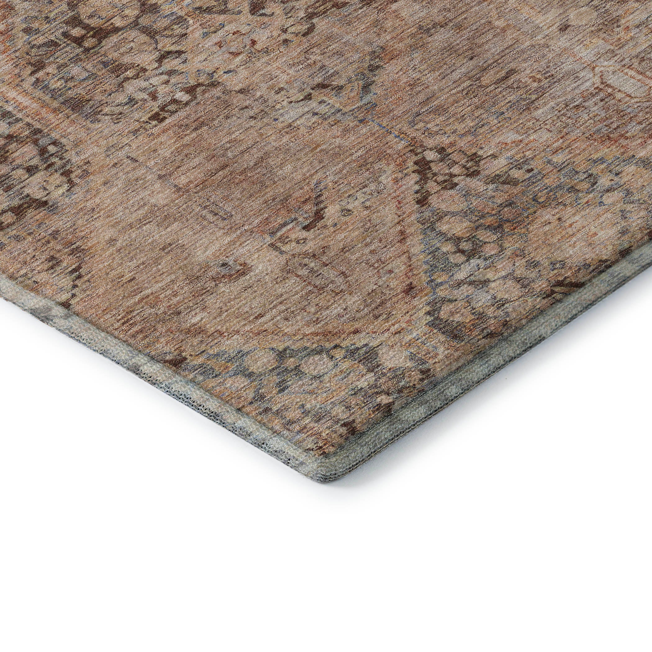 Lucerne Machine Washable Transitional Copper Orange Rug 1'8" x 2'6" #shape_Rectangle