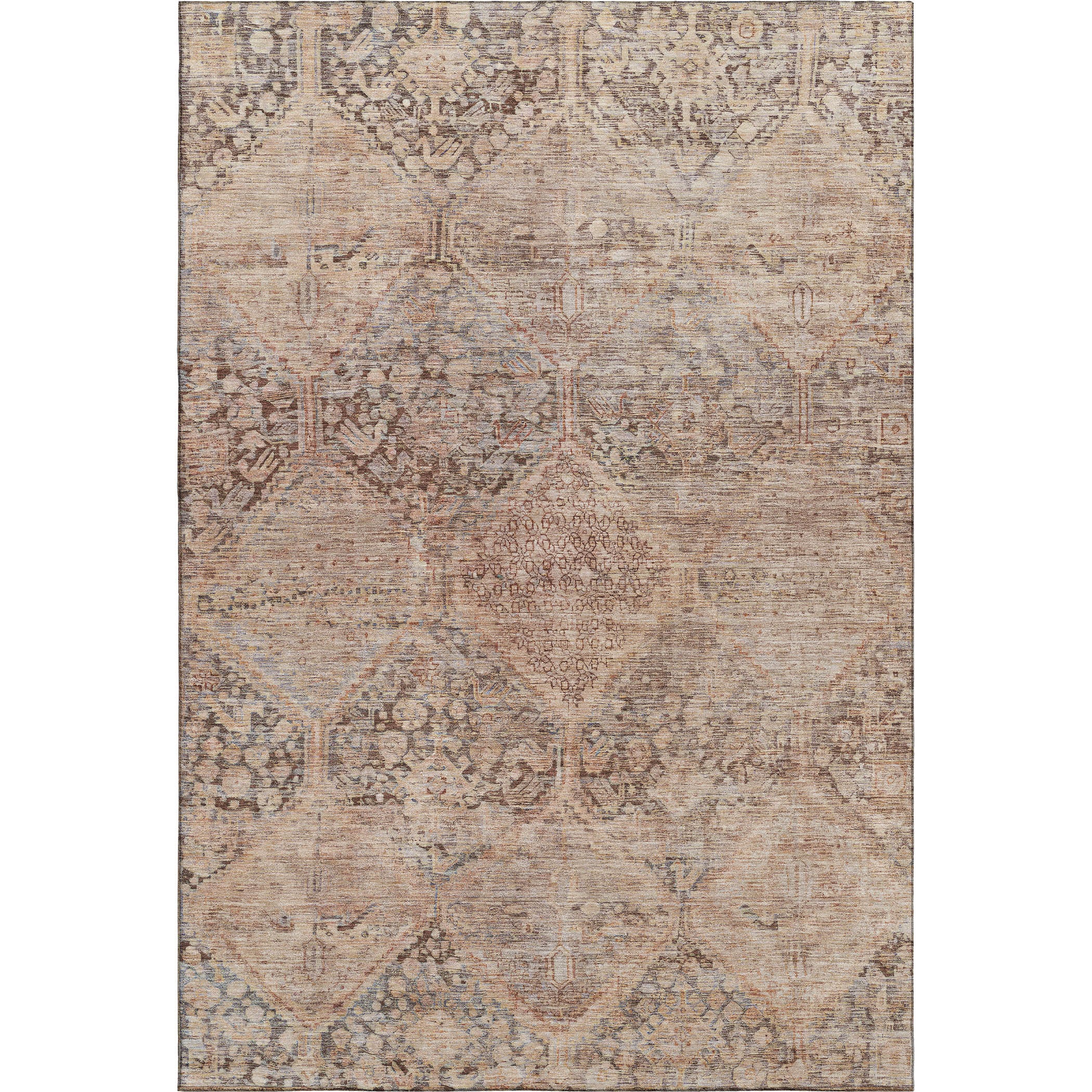 Lucerne Machine Washable Transitional Copper Orange Rug 2'6" x 3'10" #shape_Rectangle