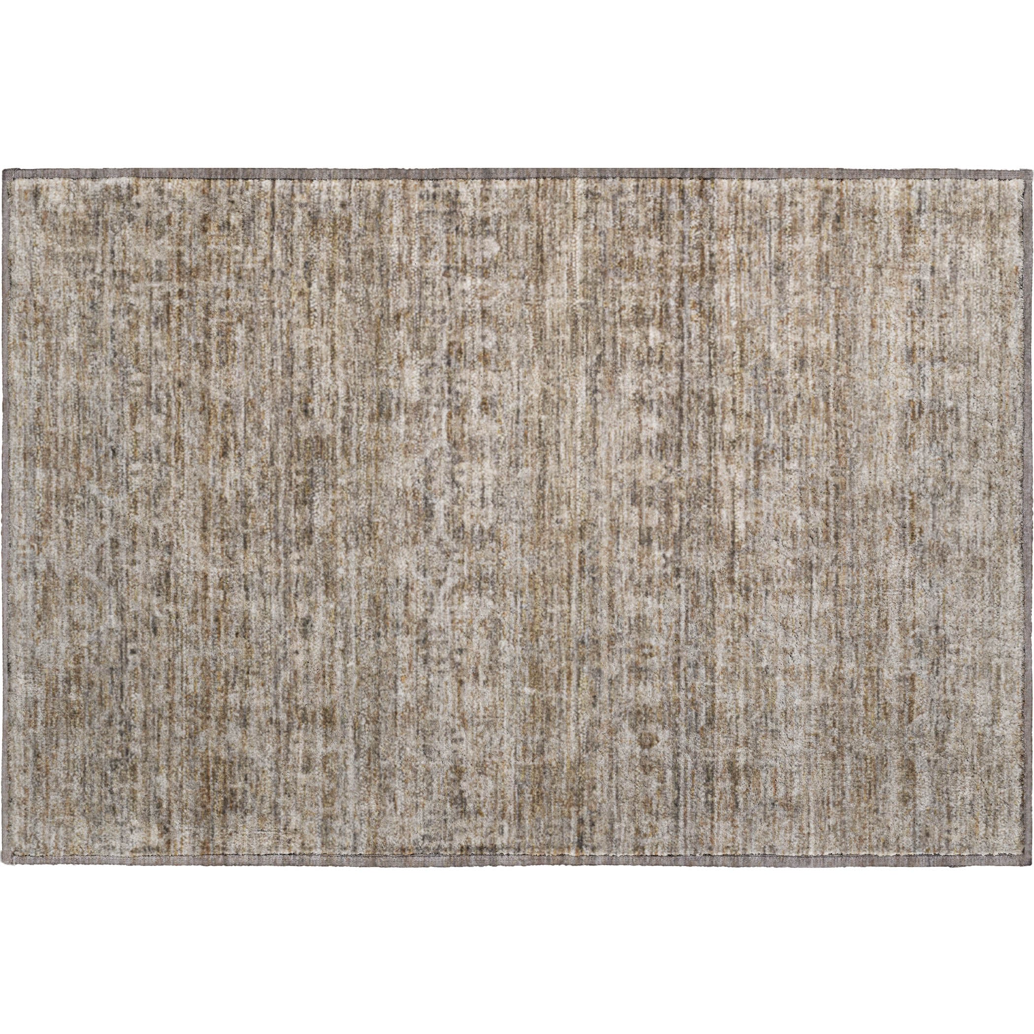 Seville Machine Washable Transitional Brown Rug 1'8" x 2'6" #shape_Rectangle