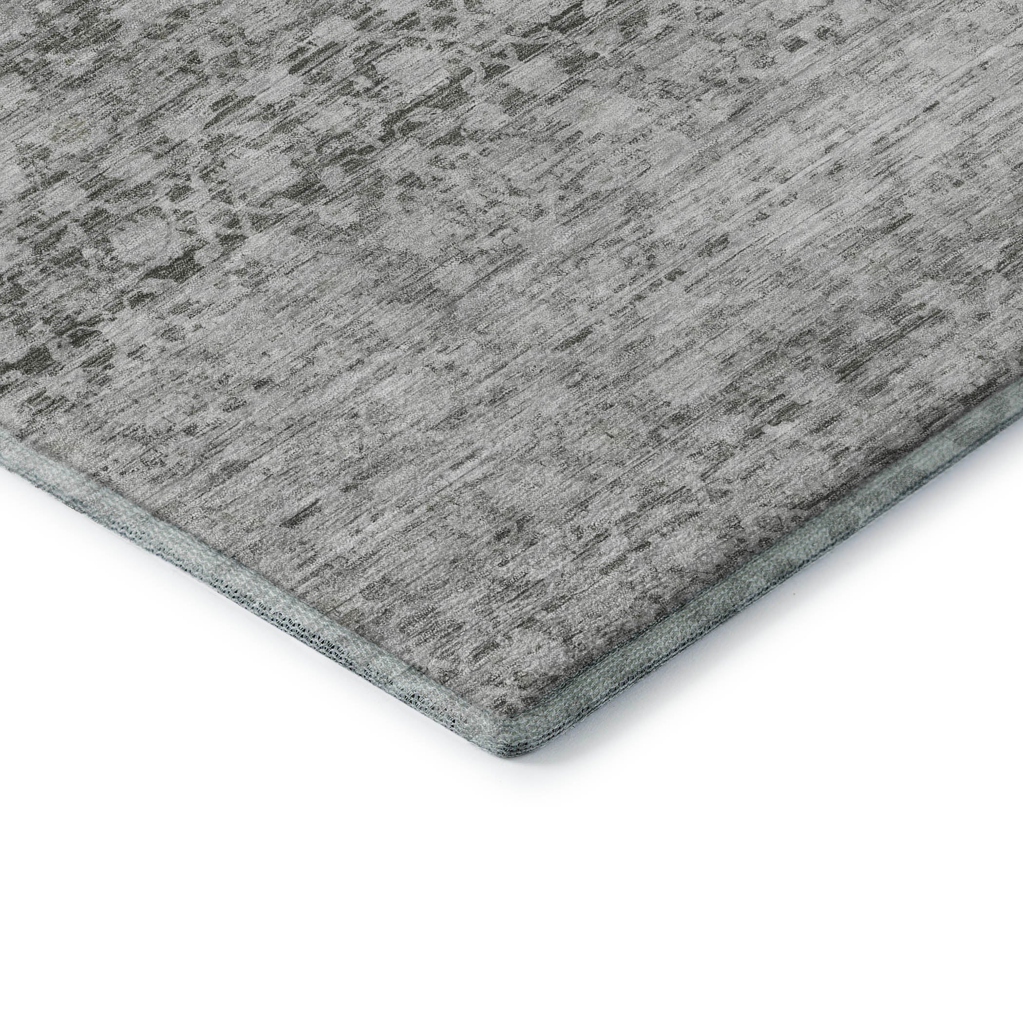 Reykjavik Machine Washable Transitional Gray Rug 1'8" x 2'6" #shape_Rectangle