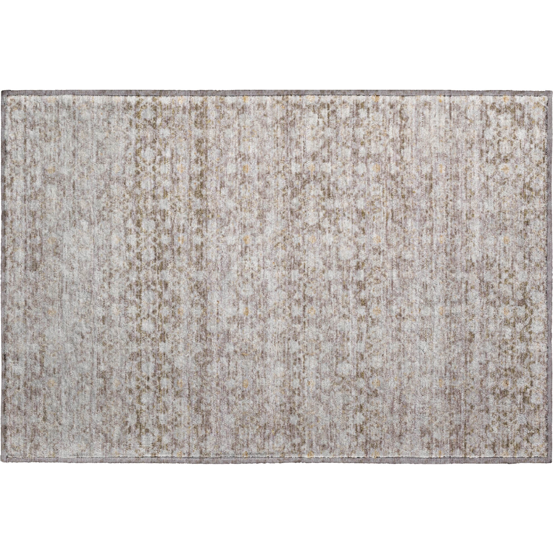 Reykjavik Machine Washable Transitional Taupe Brown Rug 1'8" x 2'6" #shape_Rectangle