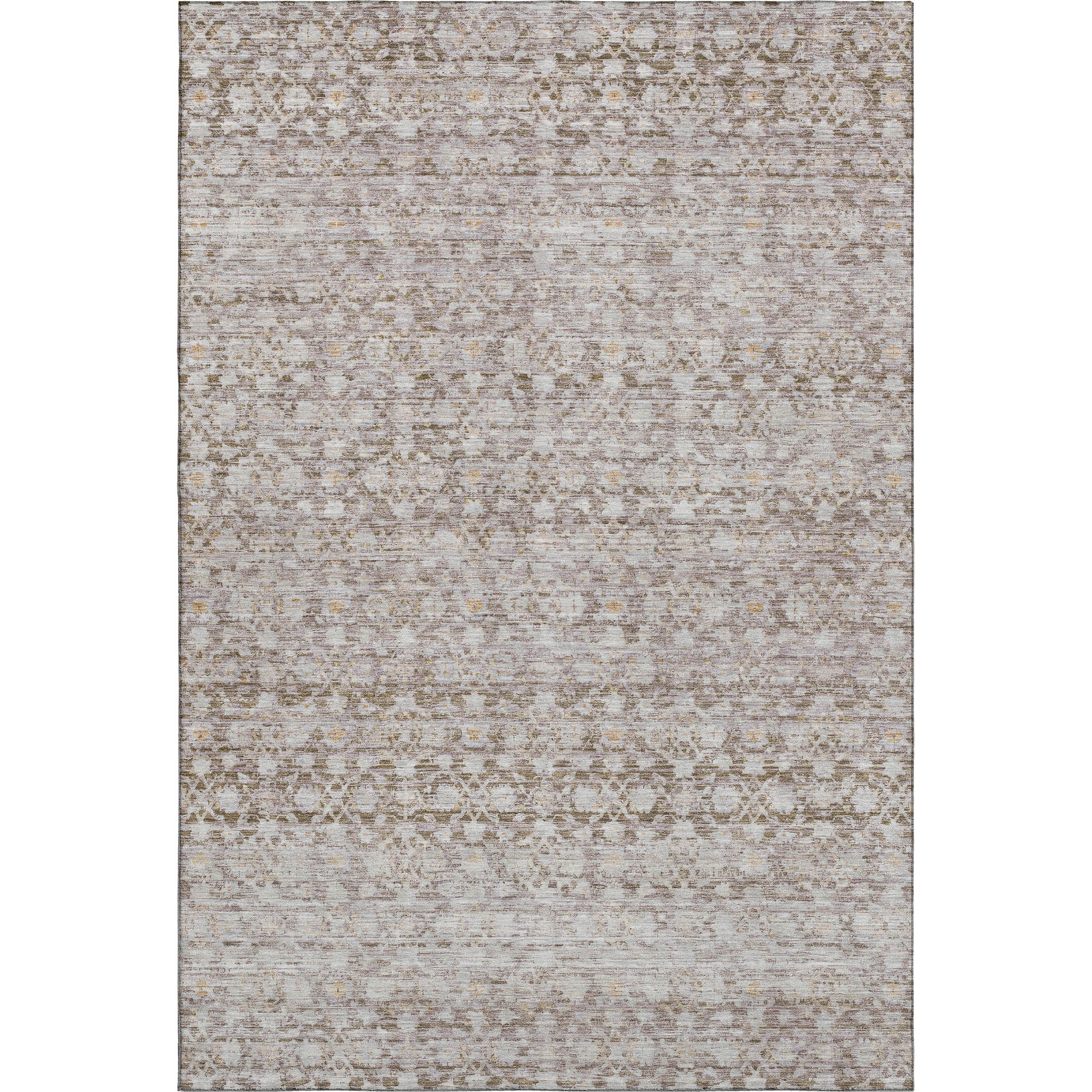 Reykjavik Machine Washable Transitional Taupe Brown Rug 2'6" x 3'10" #shape_Rectangle