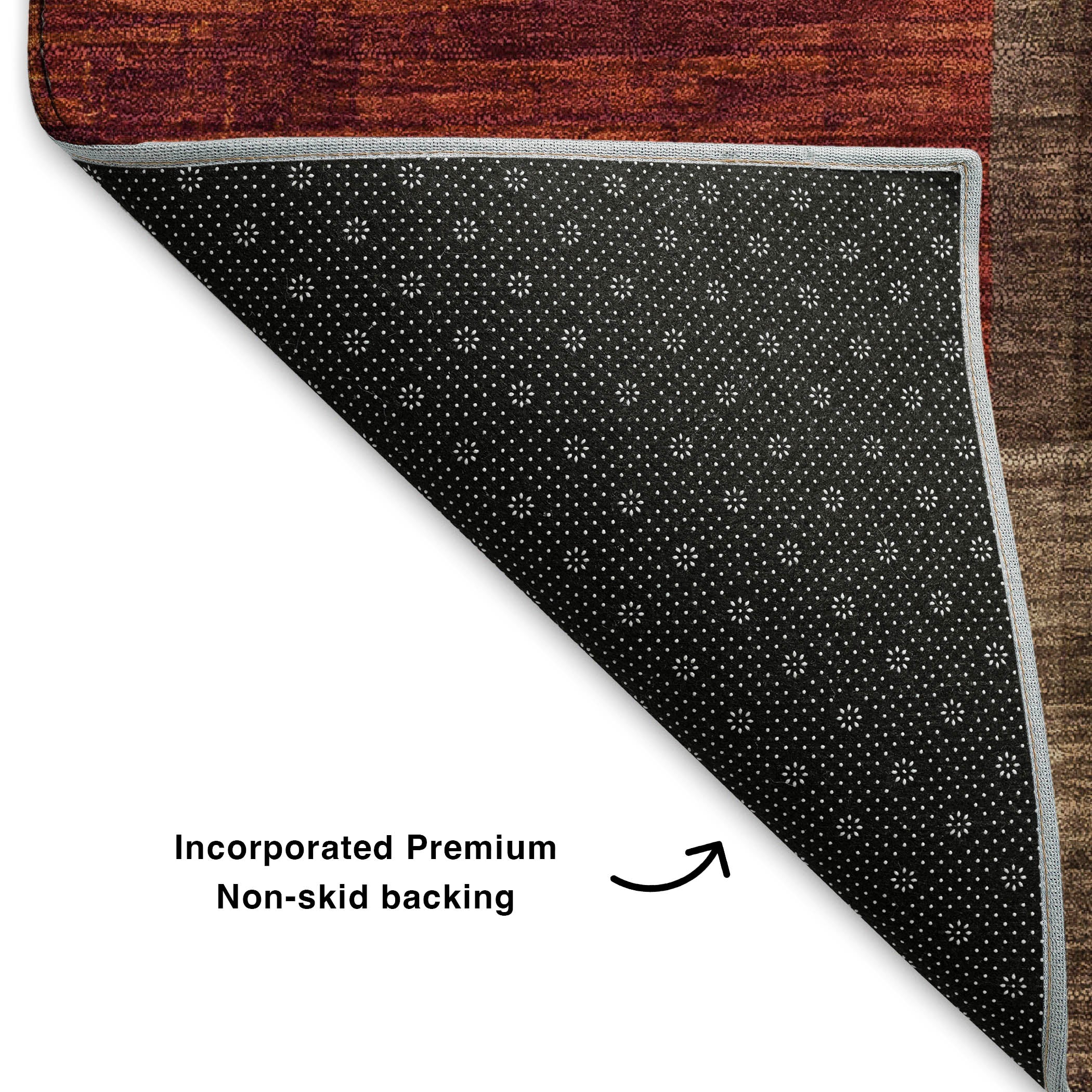 Cartagena Machine Washable Transitional Chocolate Brown Rug 1'8" x 2'6" #shape_Rectangle